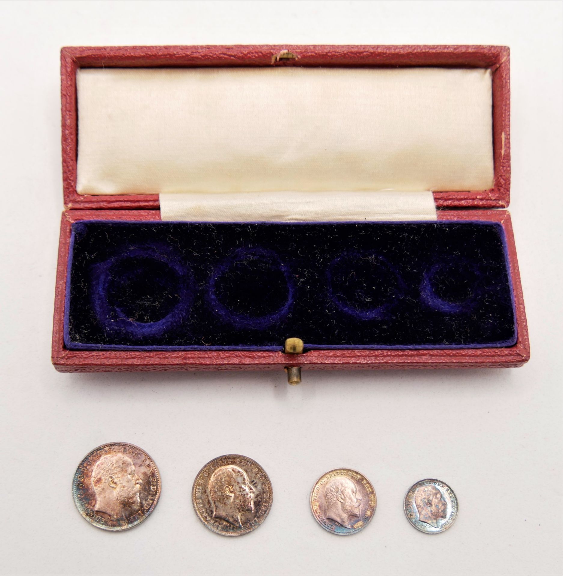 Maundy Money Coin Set 1906 in Original Kästchen