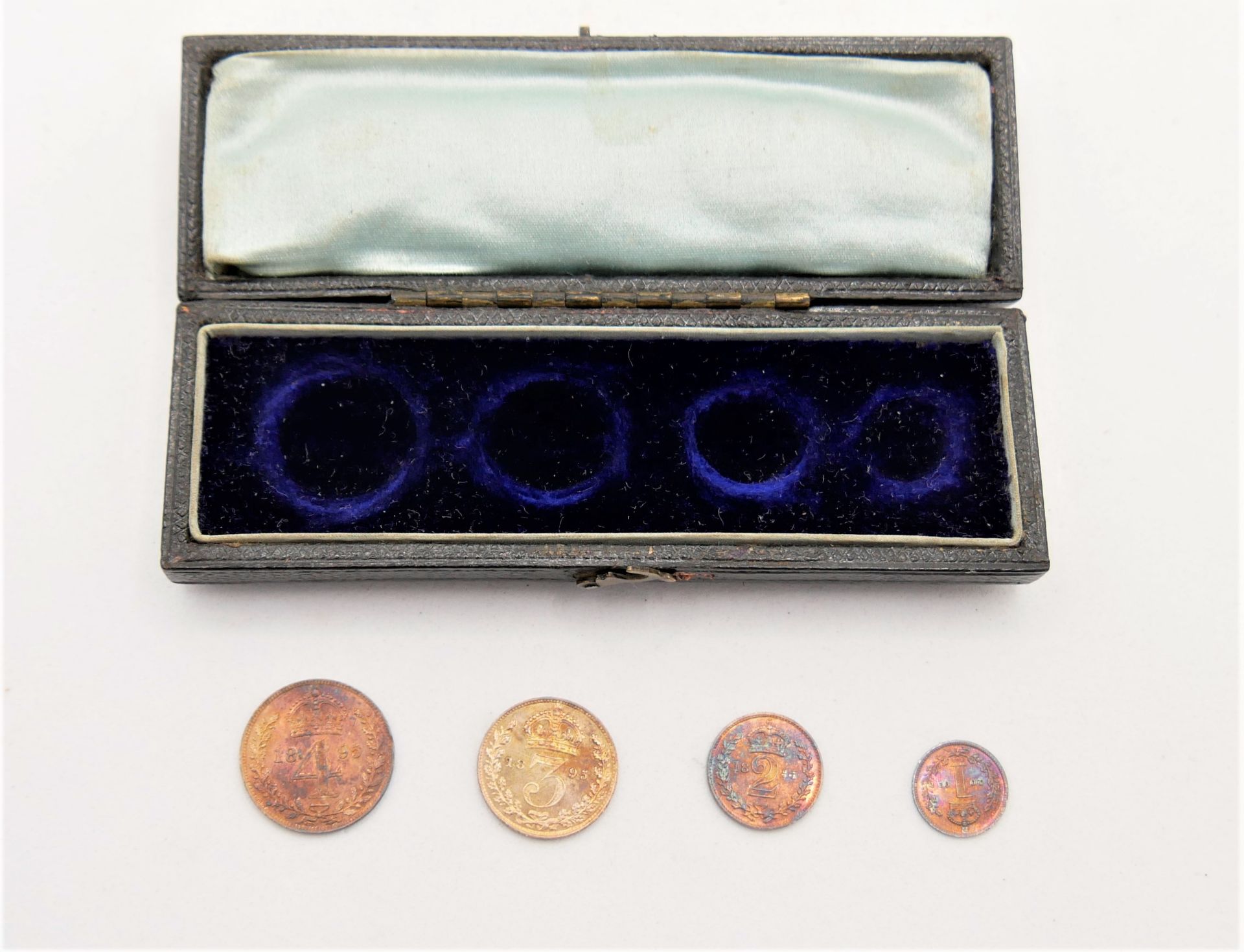 Maundy Money Coin Set 1895 in Original Kästchen