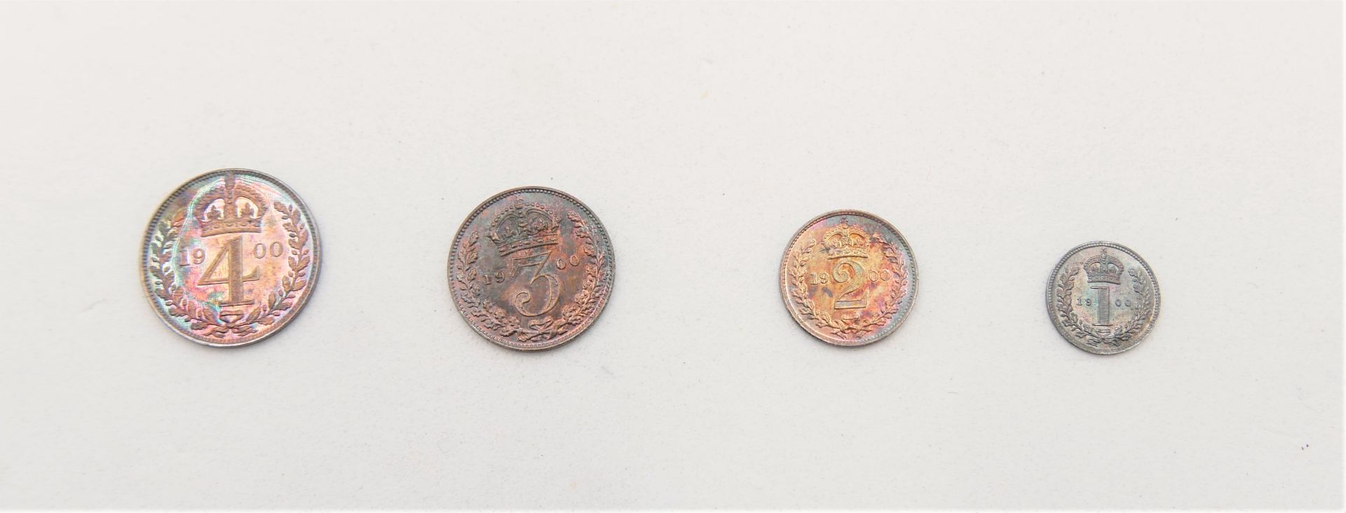 Maundy Money Coin Set 1900 in Original Kästchen. - Bild 2 aus 5