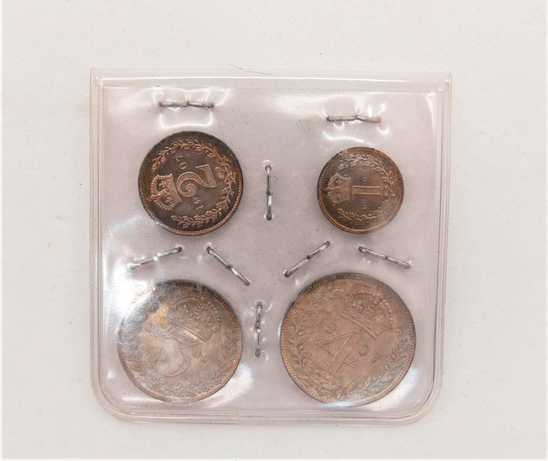 Maundy Money Coin Set 1907 in Original Kästchen - Bild 3 aus 4