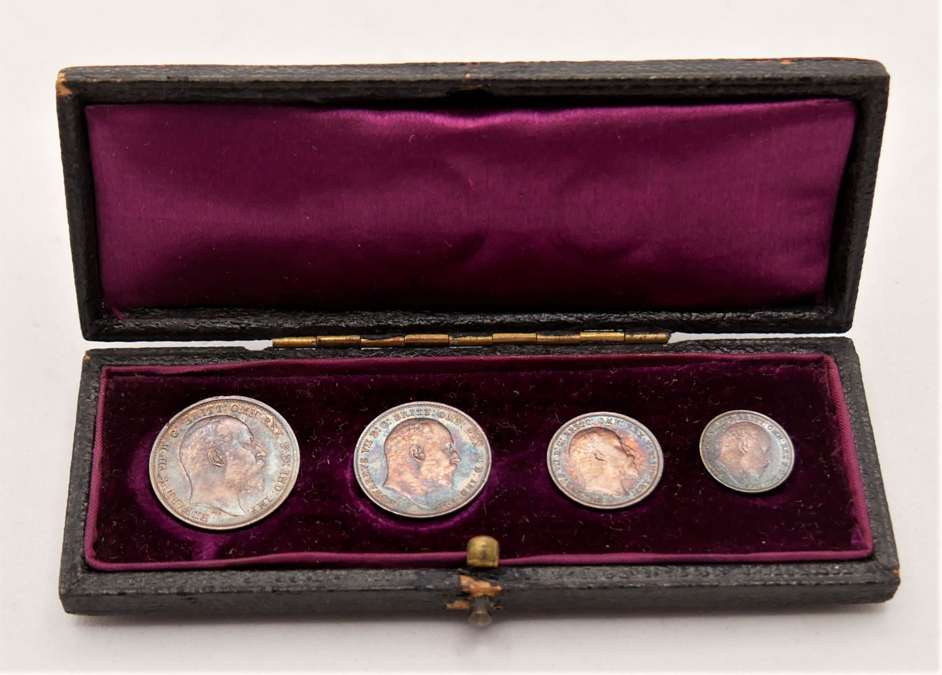 Maundy Money Coin Set 1902 in Original Kästchen