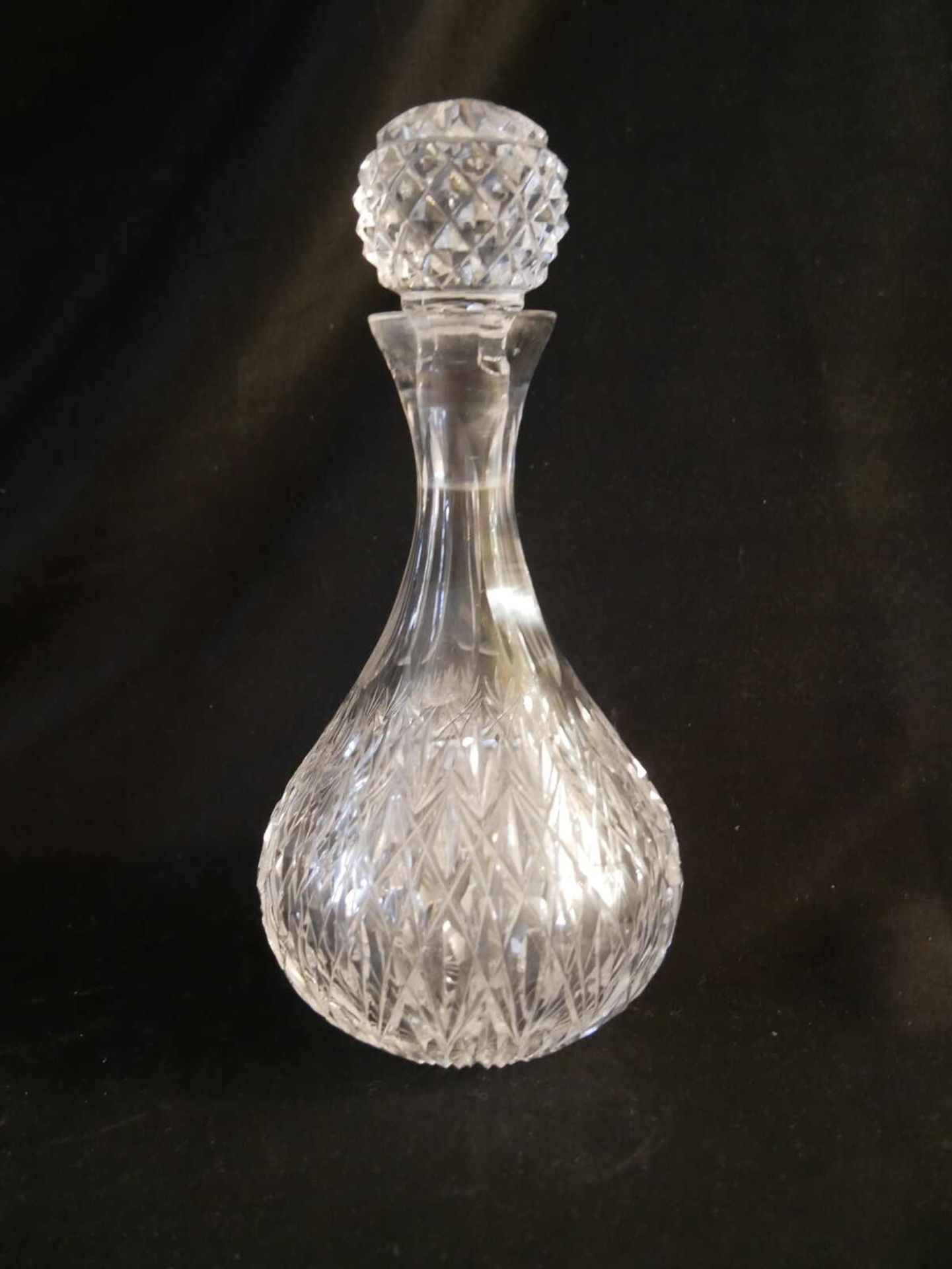 2 Bleikristall Karaffen mit Stöpsel, Höhe bis 26 cm - Image 2 of 2