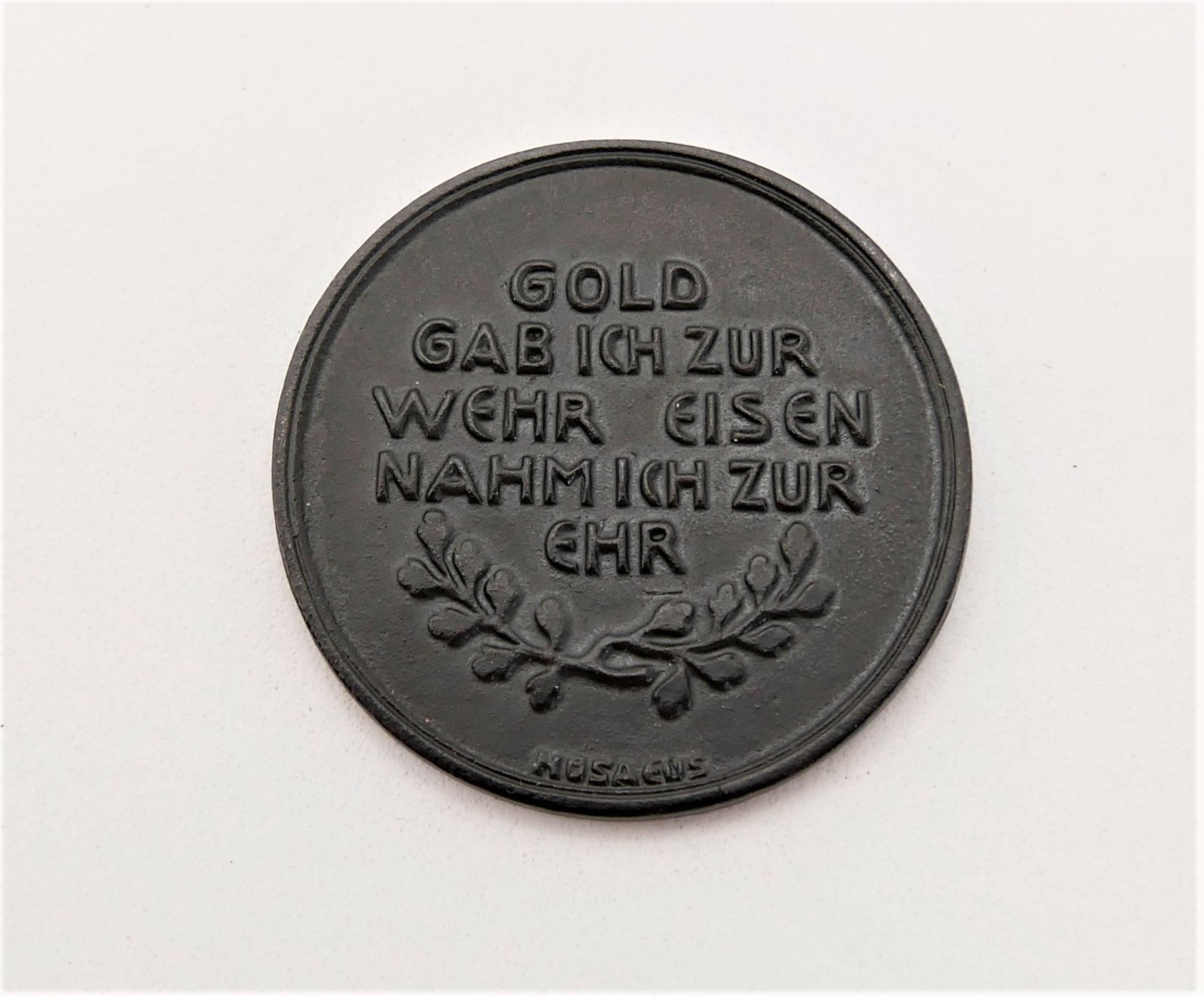 Medaille "In eiserner Zeit", im Original Etui. Sehr guter Zustand. - Bild 3 aus 4