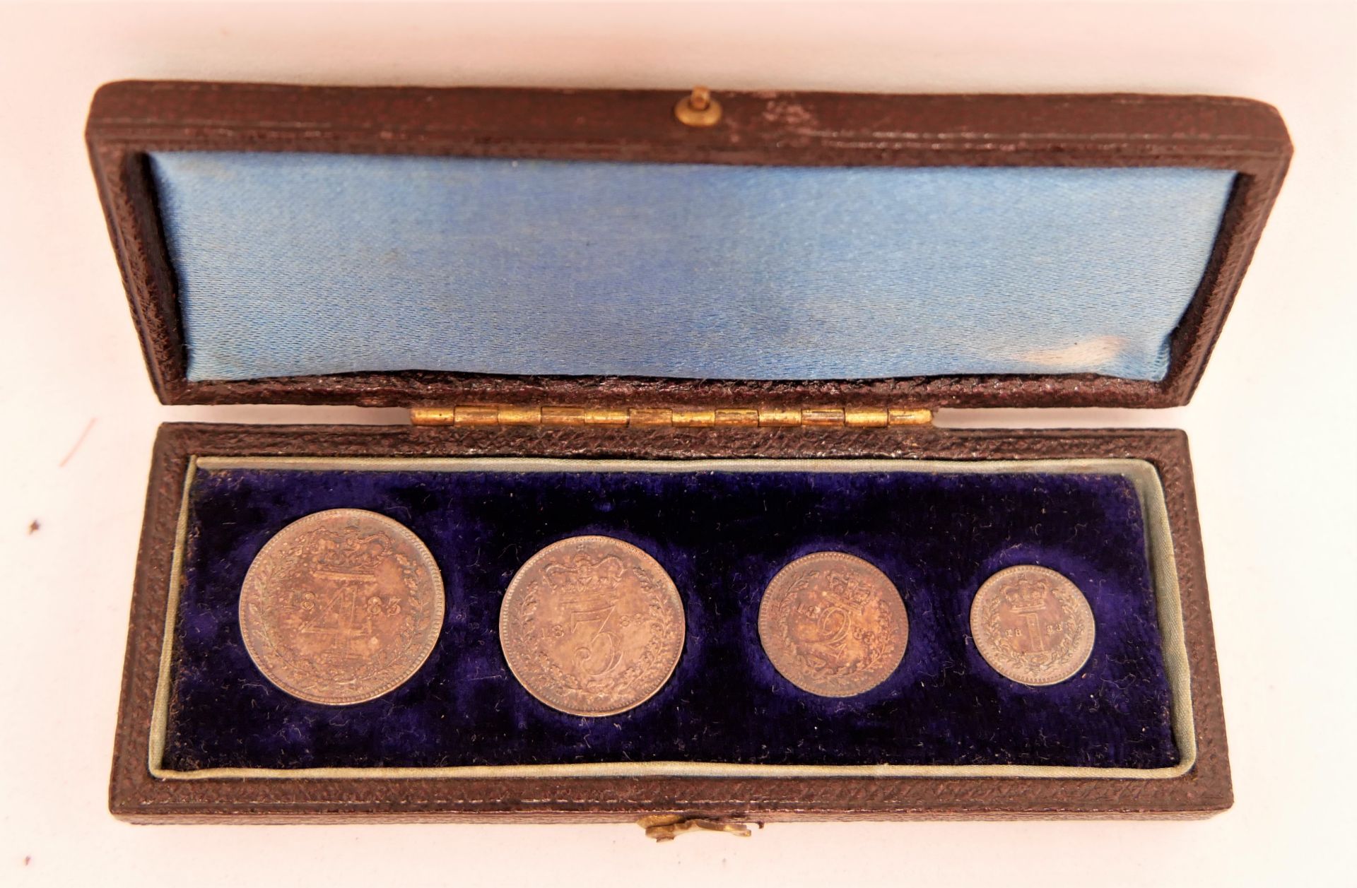 Maundy Money Coin Set 1883 in Original Kästchen. - Bild 4 aus 4