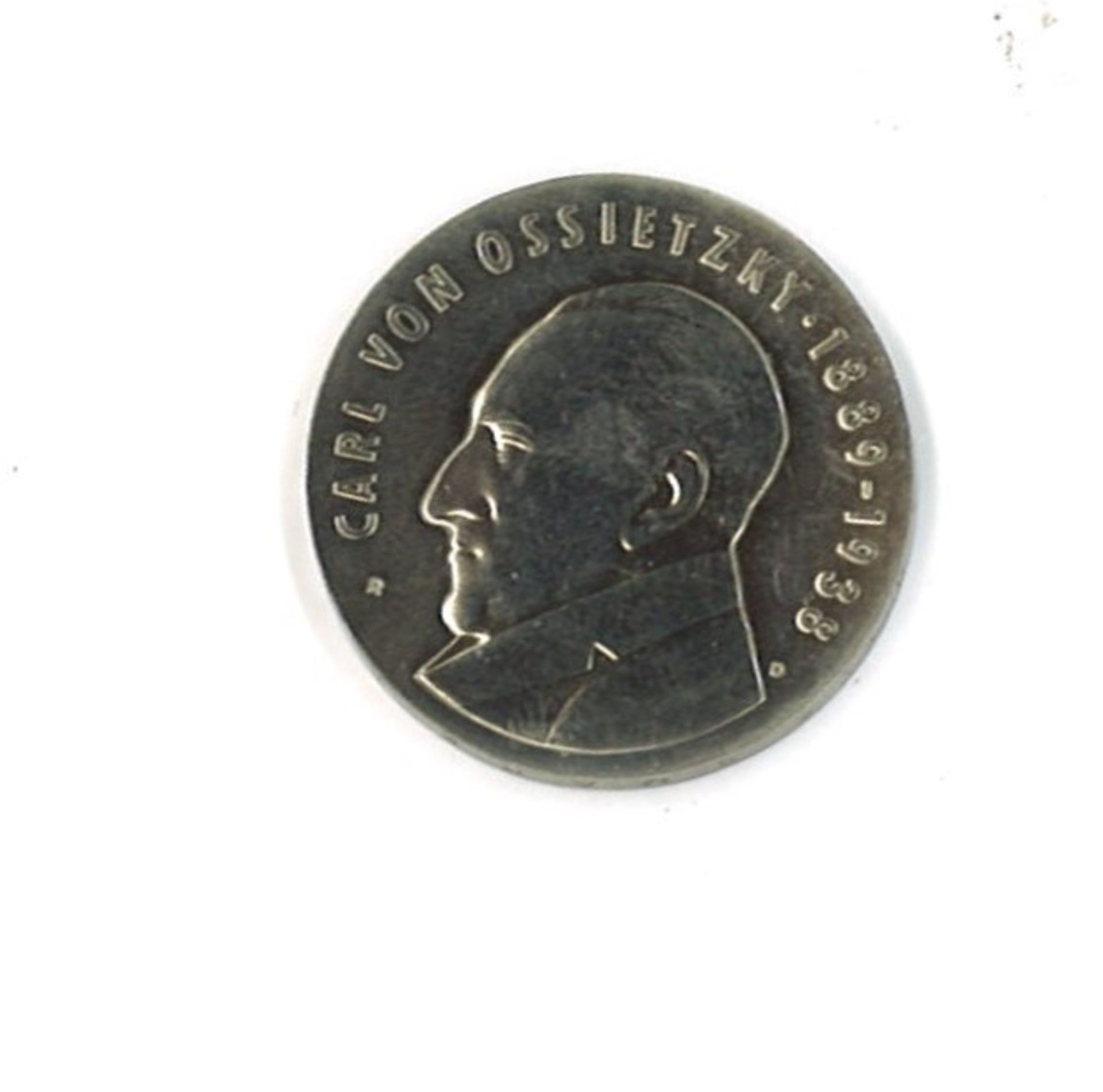 DDR, 5 Mark, Ossietzky 1989, Jäger Nr. 1628. Zustand: vorzüglich