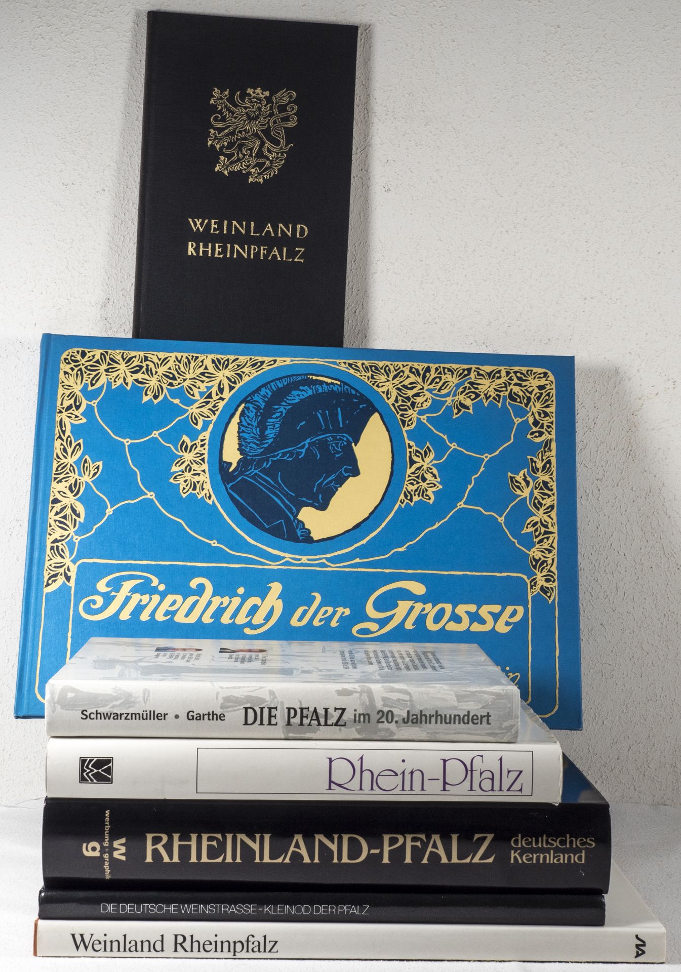 Konvolut Bücher Rheinland - Pfalz, dazu "Friedrich de Große".