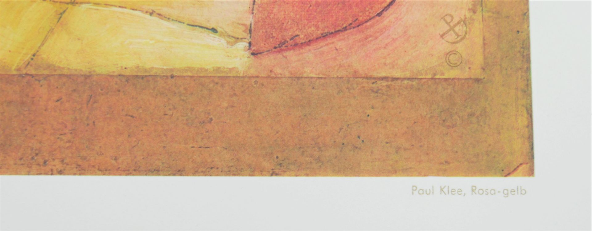 Paul Klee "Rosa-gelb", Copyright by Die Piperdrucke Verlags GmbH München. Höhe Druckqualität. - Bild 3 aus 3