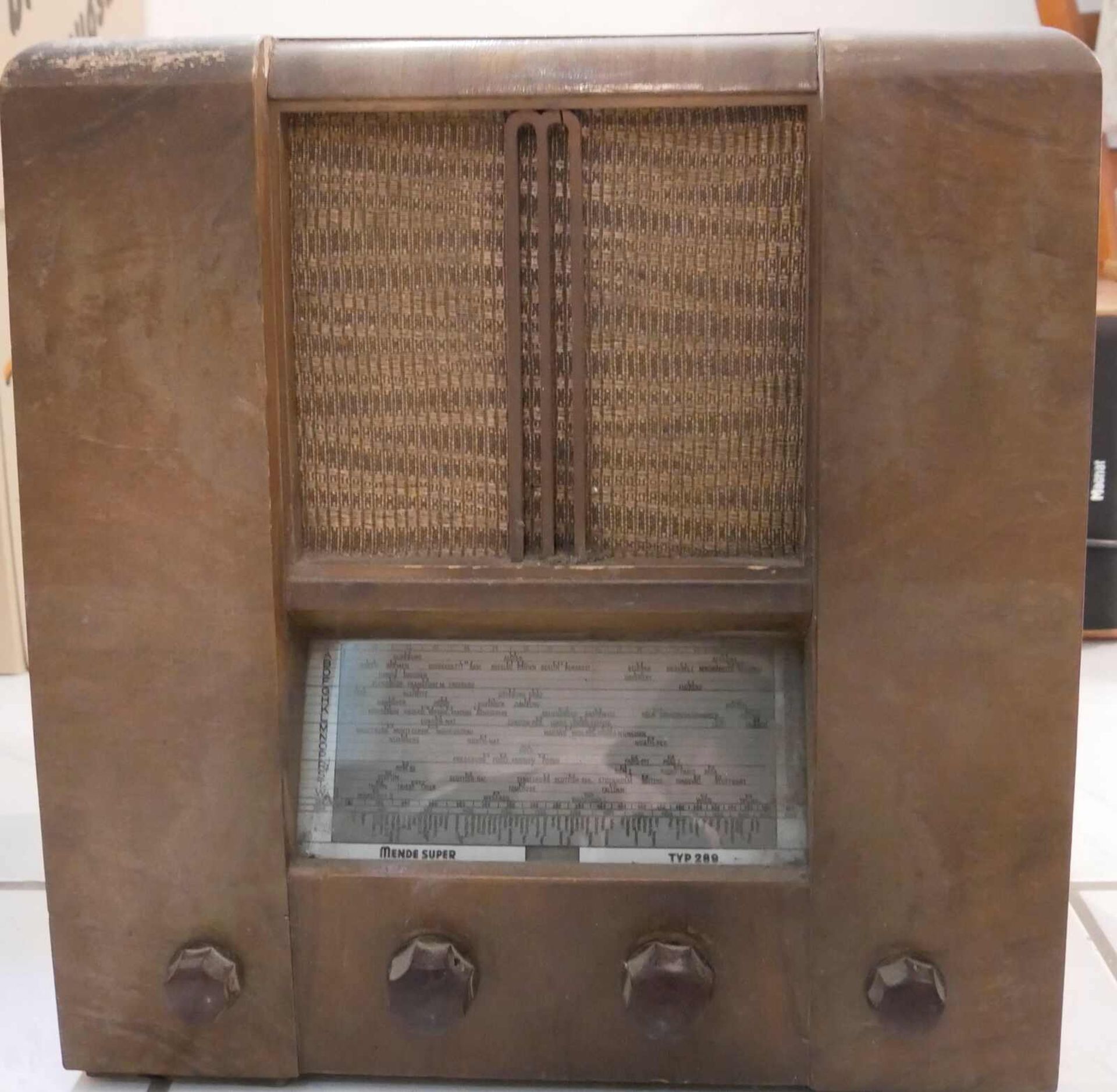 Altes Radio Mende Super Typ 289, Funktion nicht geprüft. - Image 3 of 3