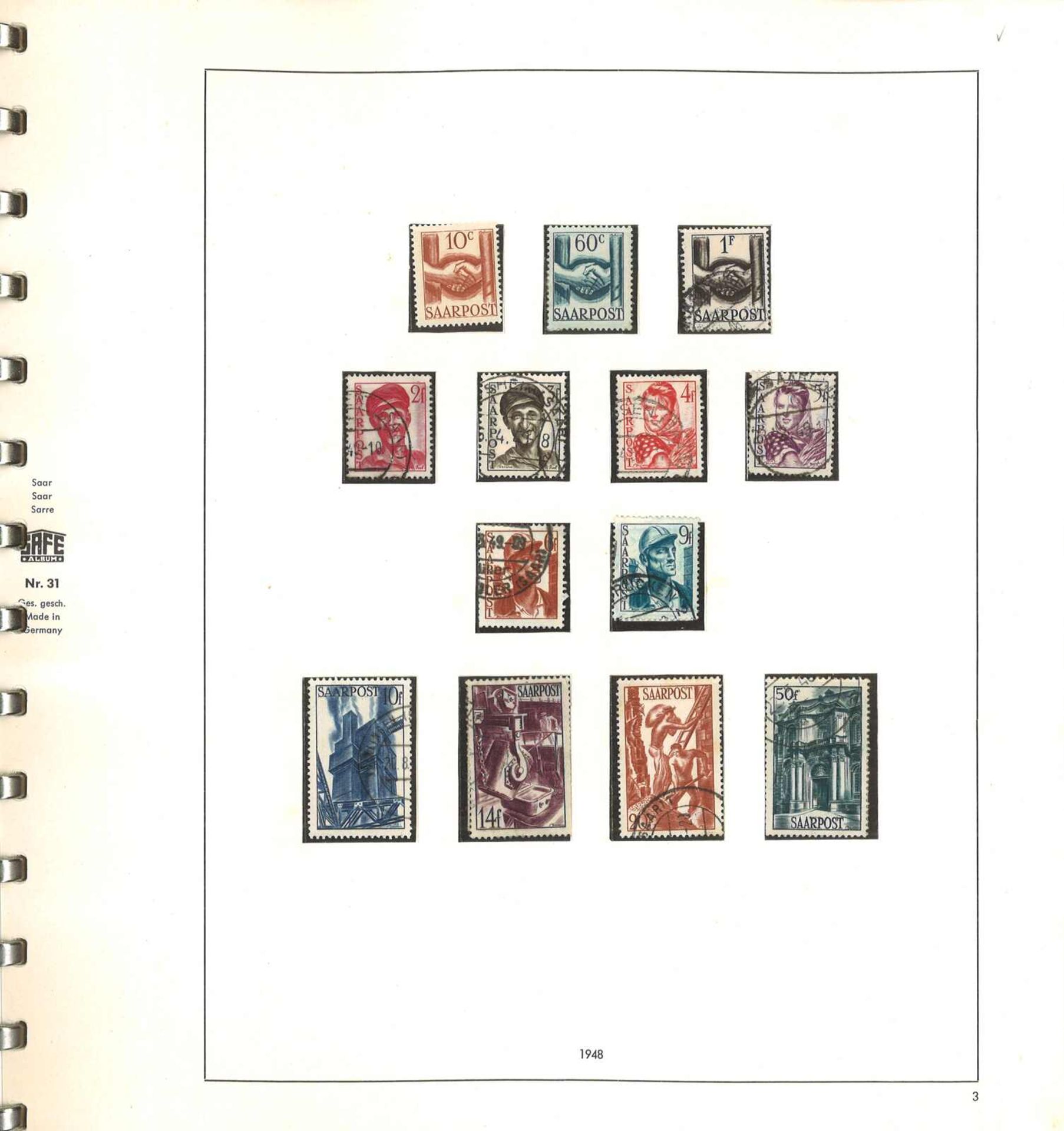 Vordruckalbum Saar 1920 - 1959 xx - Bild 2 aus 3