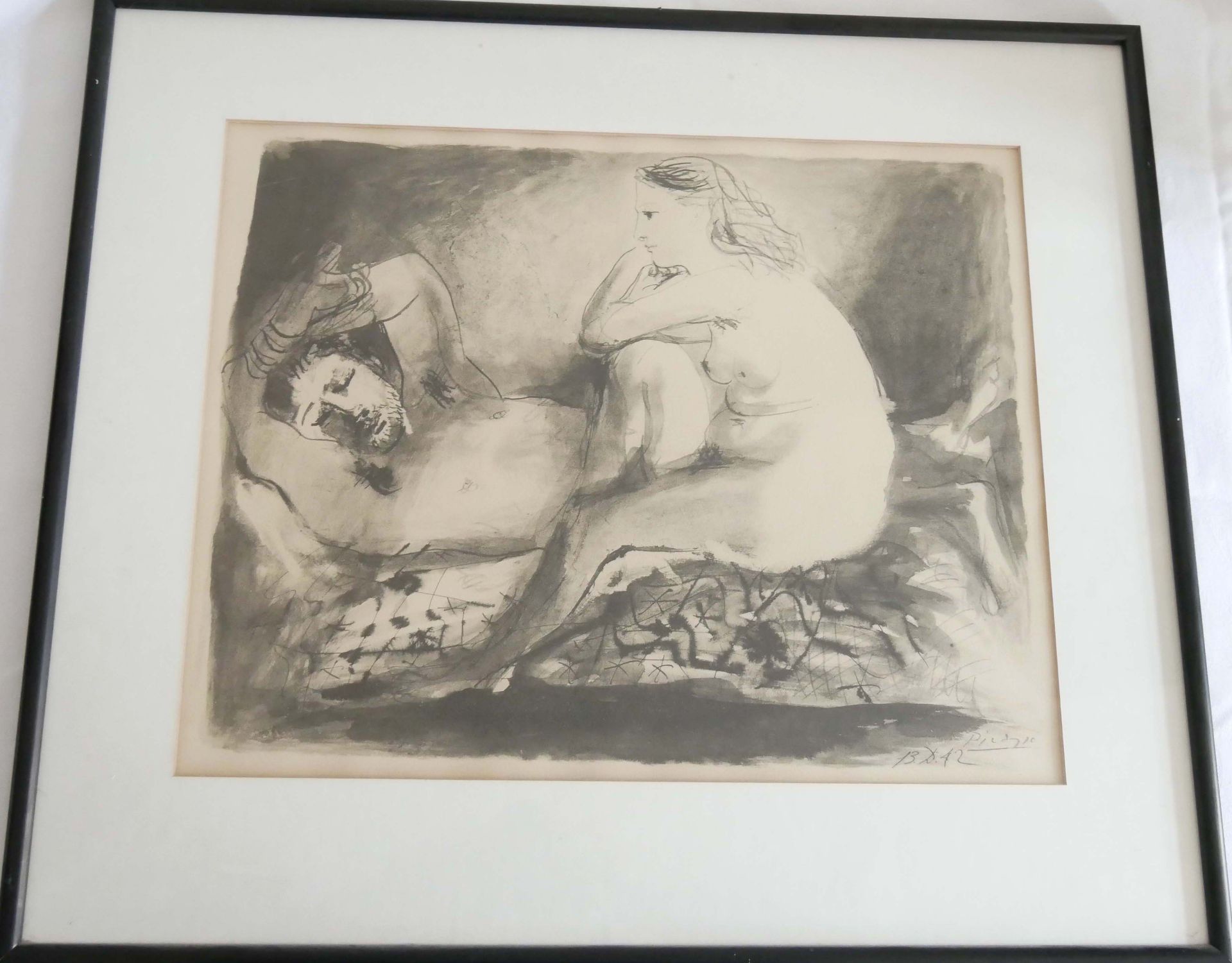 Pablo Picasso (1881-1973), "Le Dormeur - Schlafender", 1942. Lithographie. Im Druck bez. und datiert