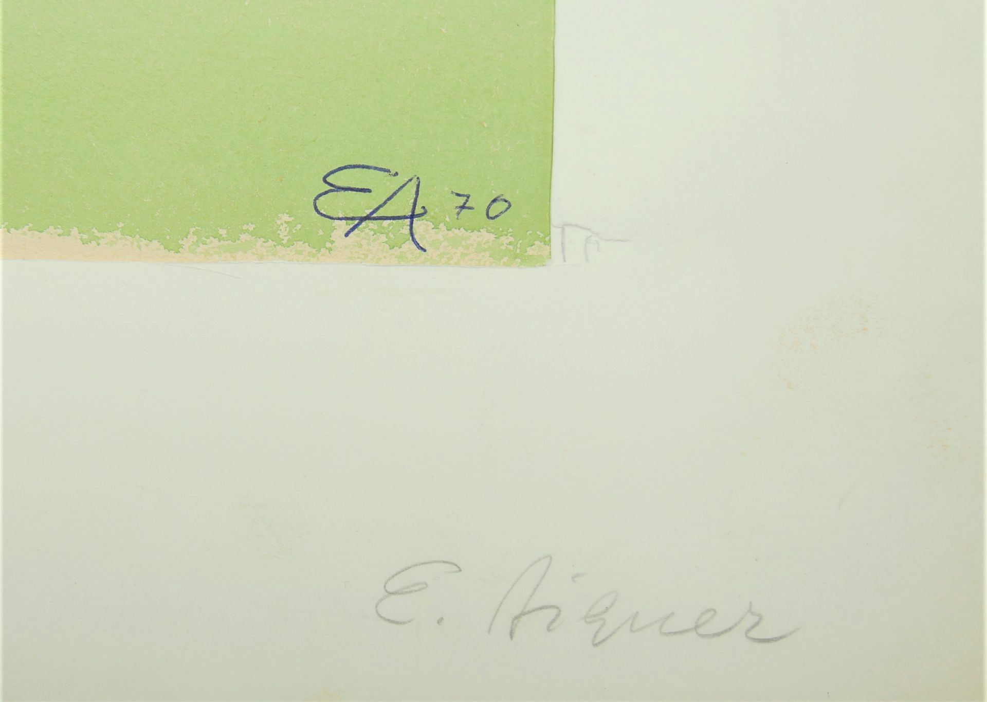 Eduard Aigner (1903-1978), Aquarell auf Papier "Altes Scheunentor", rechts unten 70. Blattmaße: Höhe - Bild 3 aus 3