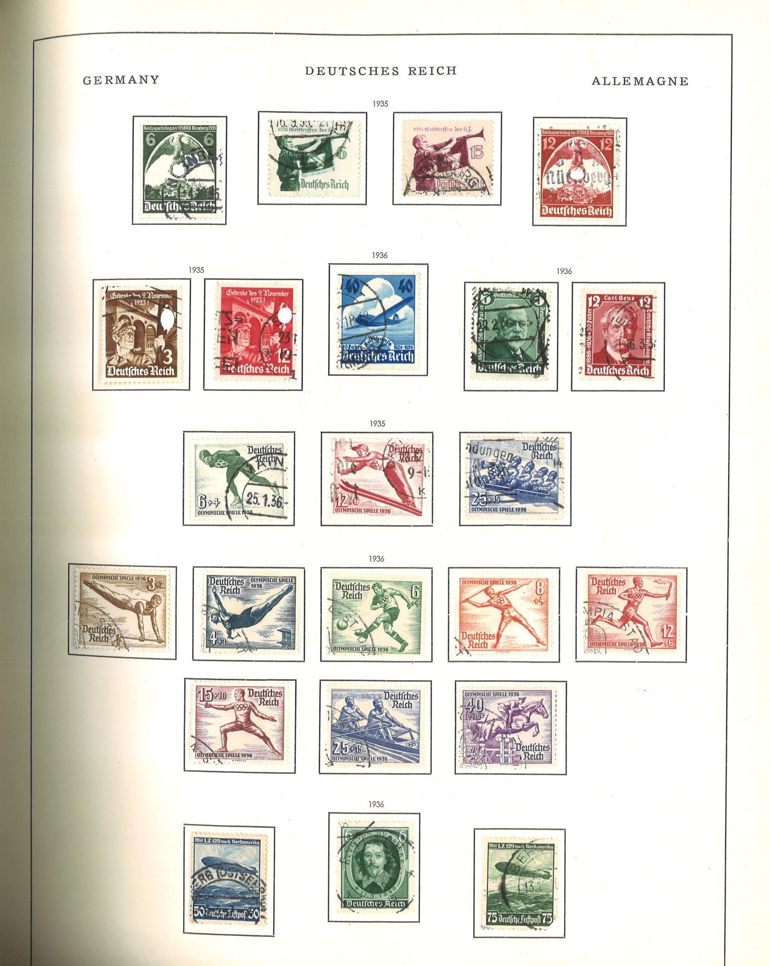 Deutschland, dickes Schwaneberger Briefmarken Album 1964, dabei Altdeutschland, Deutsches Reich, - Bild 6 aus 18