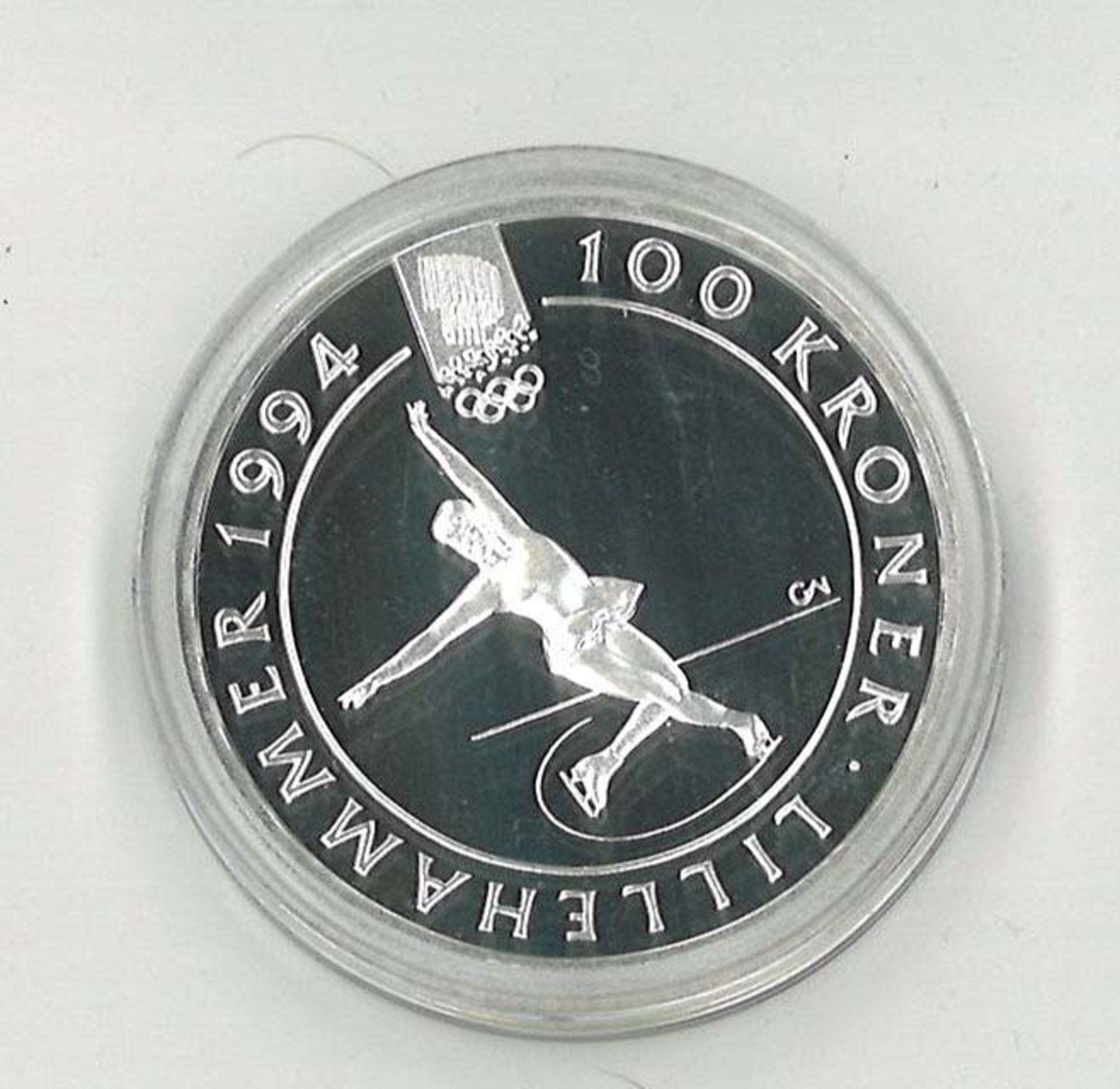 Norwegen, 100 Kroner, 1993, Olympia Lillehammer, Eiskunstläuferin
