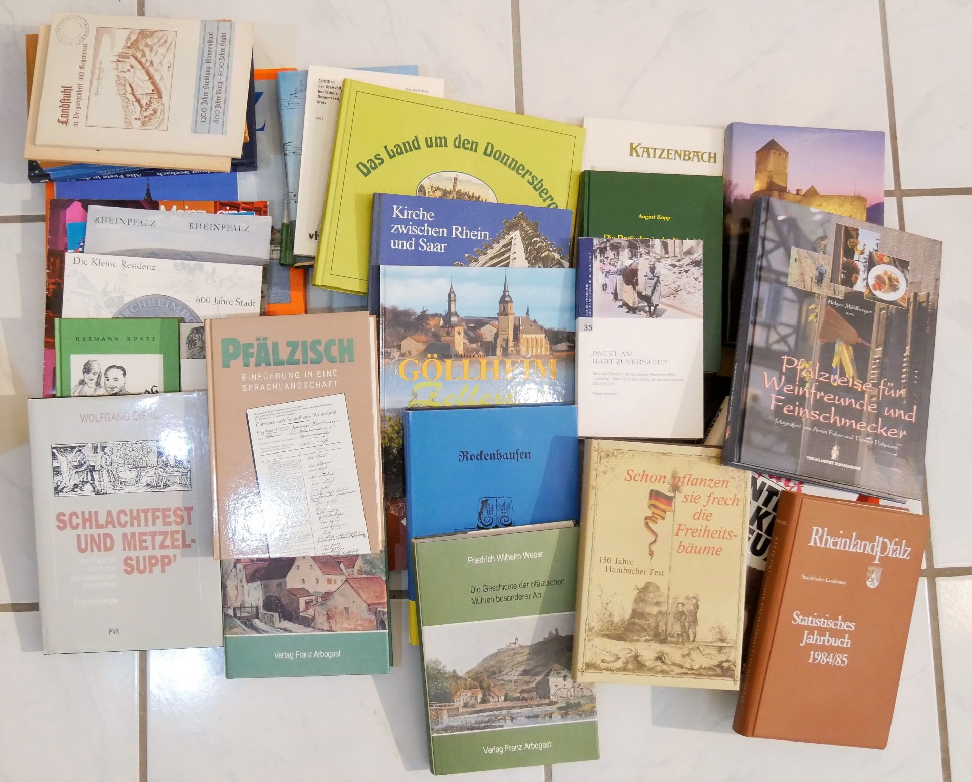 Großes Lot Bücher zum Thema Pfalz, bitte besichtigen!