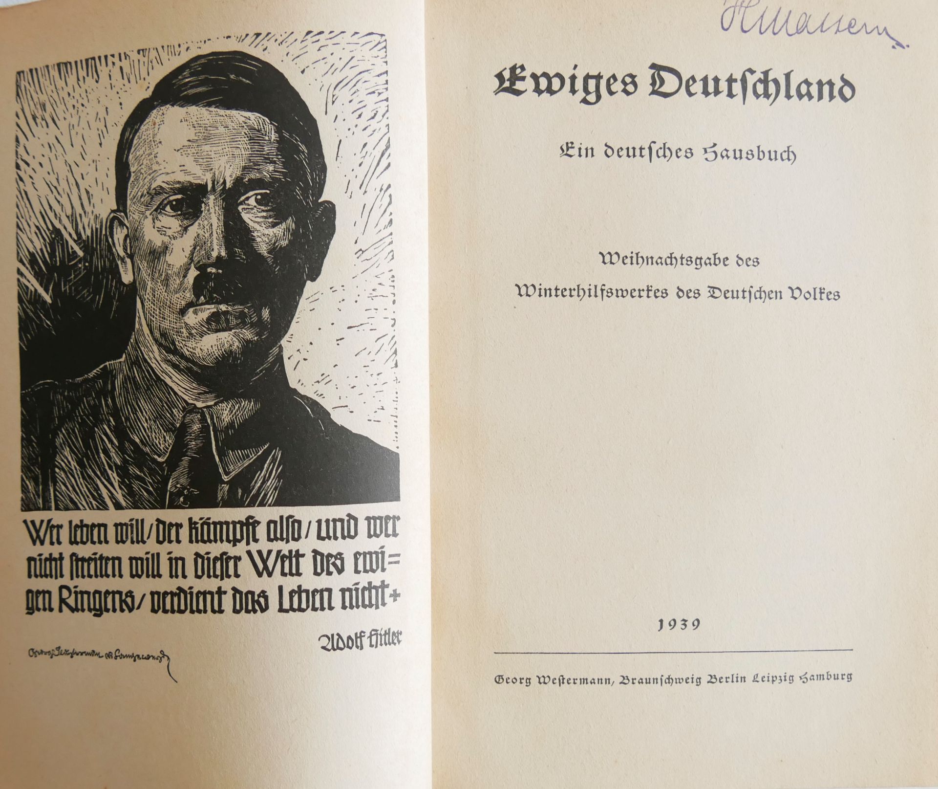 Lot Bücher, dabei "Der Marshallplan und Deutschlands Platz darin", "Ewiges Deutschland" und "Der - Bild 3 aus 3