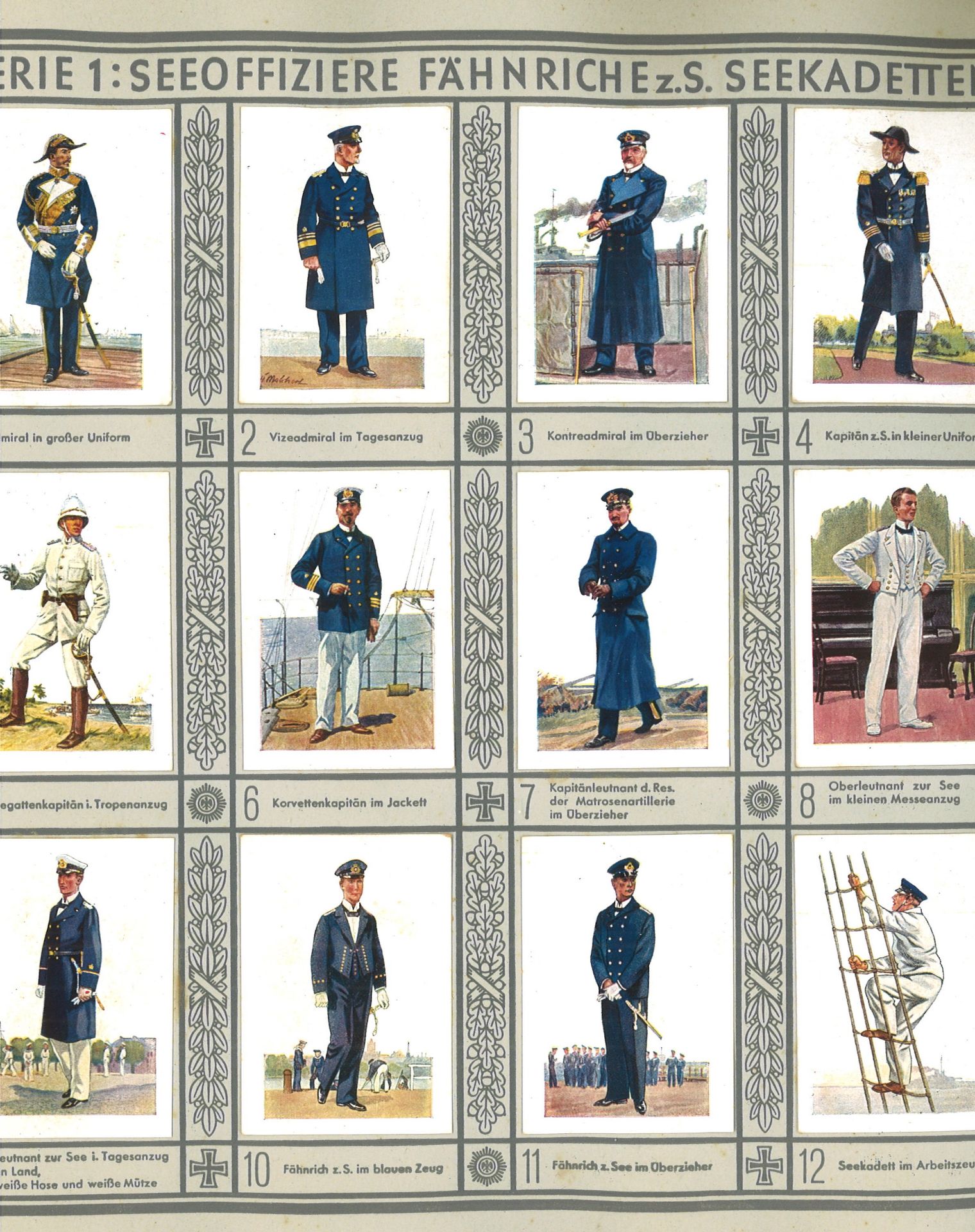 "Uniformen der Marine und Schutztruppen", Waldorf Astoria, Anhang zur Bildersammlung Uniformen der - Bild 3 aus 4