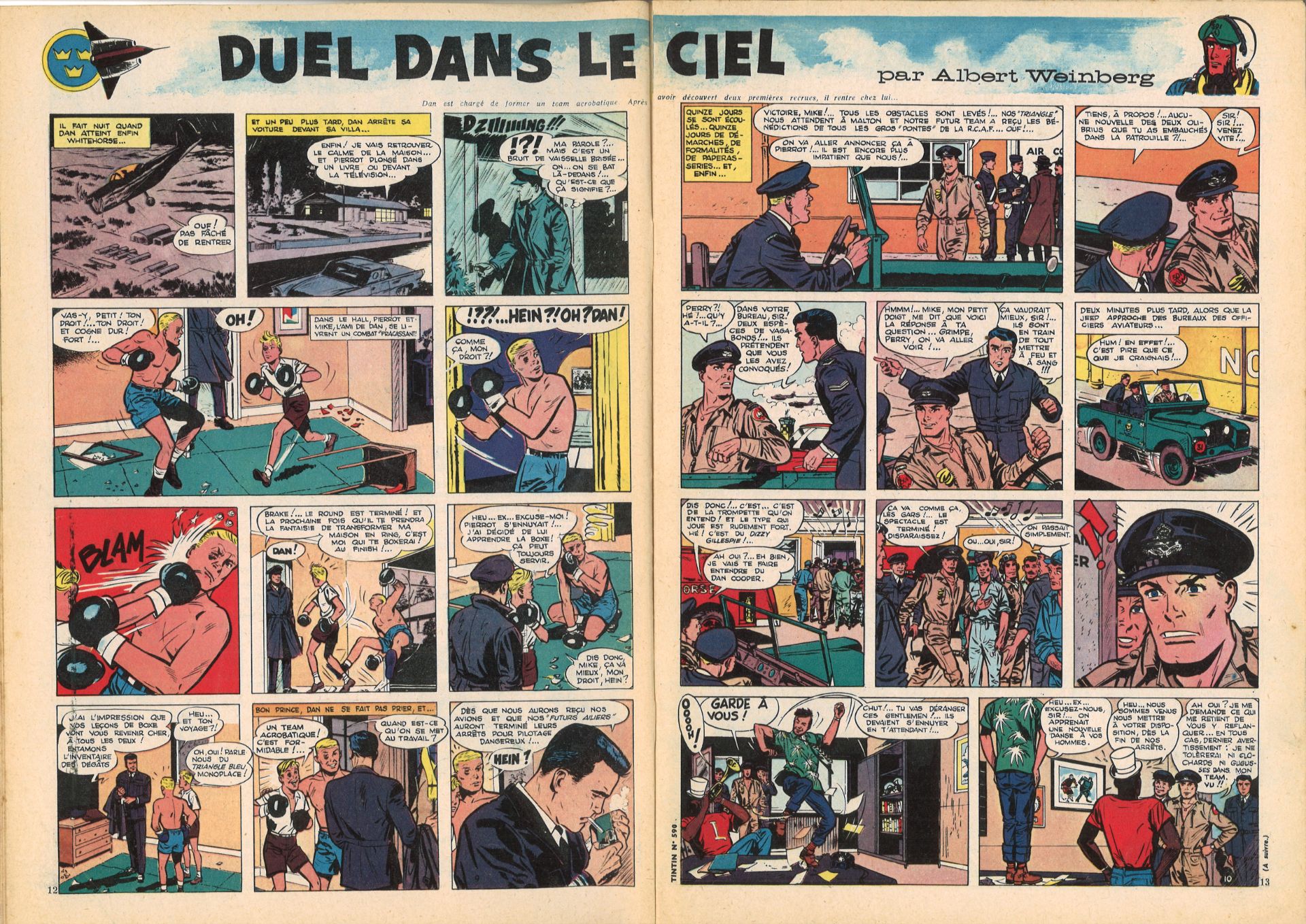 "Tintin", französischer Comic Le Journal des Jeunes de 7 á 77 ans, Nr. 590, Februar 1960, - Bild 2 aus 2