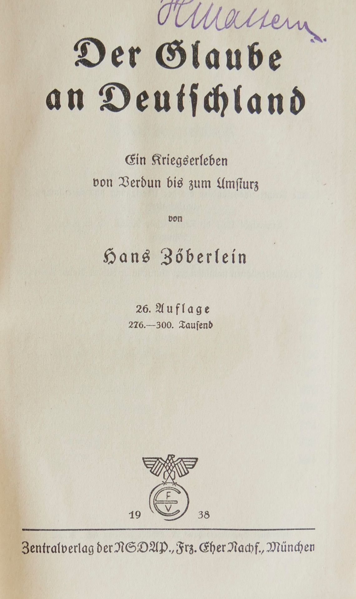 Lot Bücher, dabei "Der Marshallplan und Deutschlands Platz darin", "Ewiges Deutschland" und "Der - Bild 2 aus 3