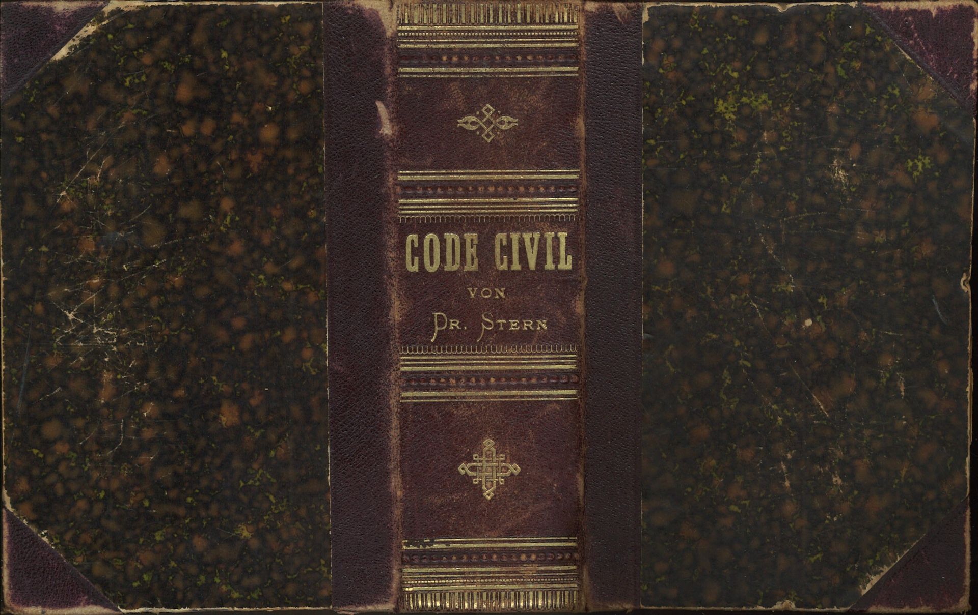 Code Civil, Civilgesetzbuch von 1887, Dr. Stern, Verlag Eugen Crusius, Kaiserslautern.