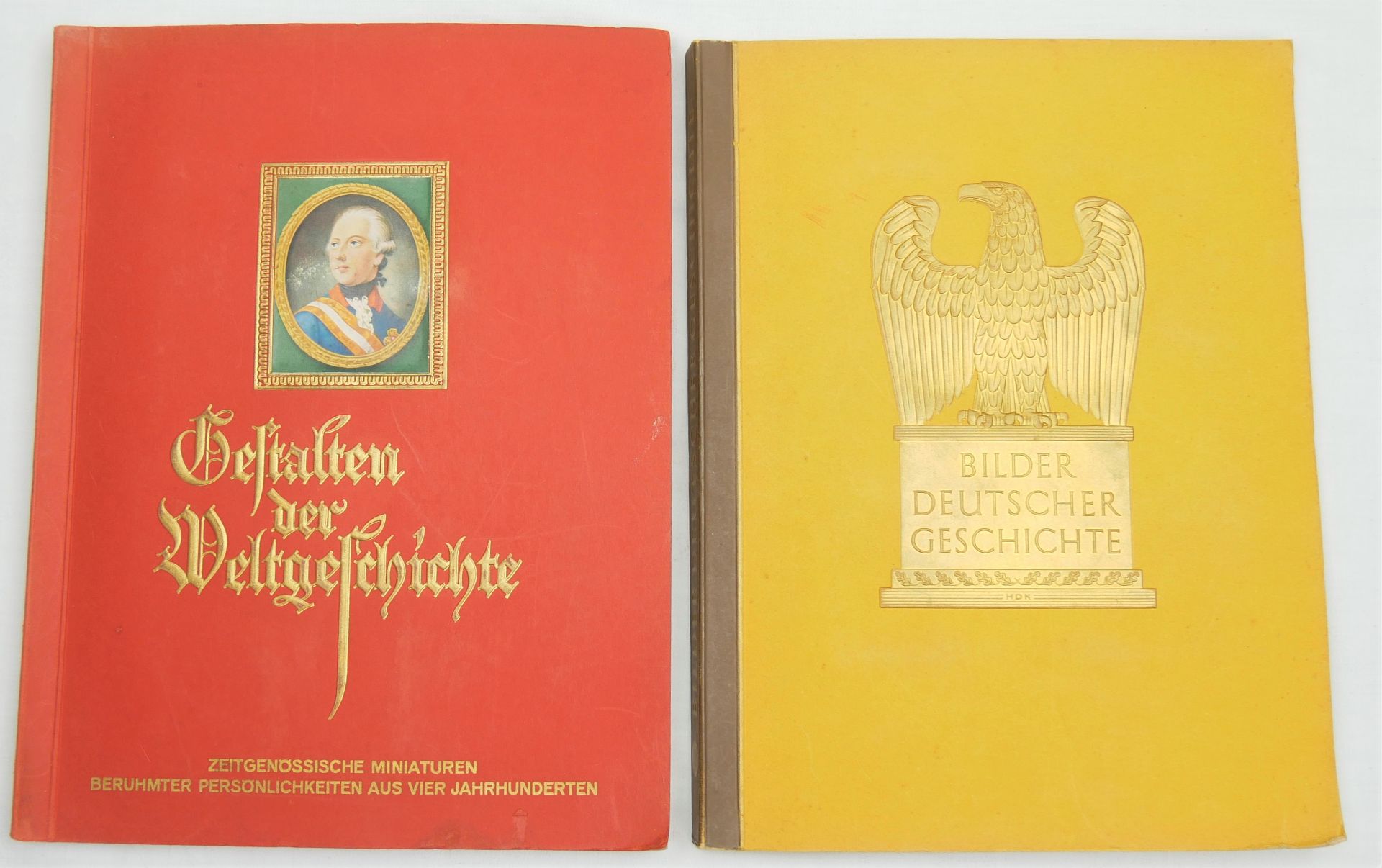 Bilder Deutscher Geschichte, Werk 12, 1936 sowie Gestalten der Weltgeschichte 1933. Herausgegeben