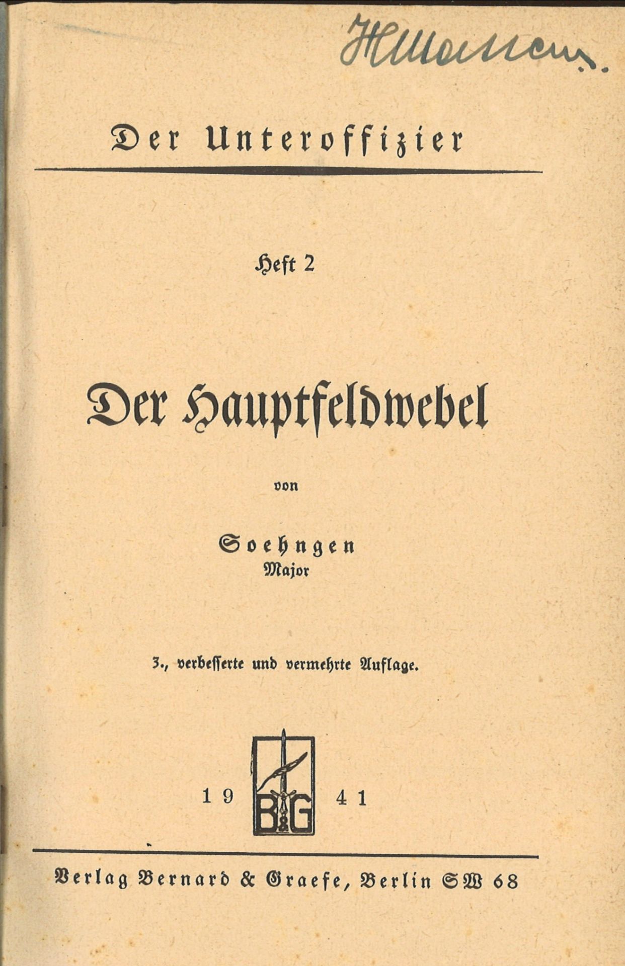Lot Bücher, dabei "Der Unteroffizier" Heft 2, "Deutsch-Russisches Soldaten-Wörterbuch" und "Armee- - Bild 2 aus 4