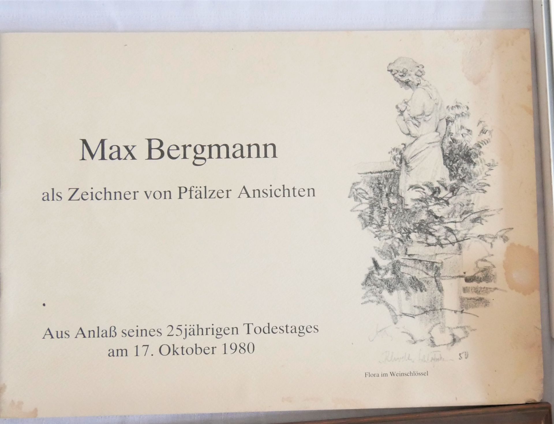 Lot Bilder, meist Drucke, dabei Max Bergmann als Zeichner von Pfälzer Ansichten, Neuleiningen, - Bild 2 aus 2