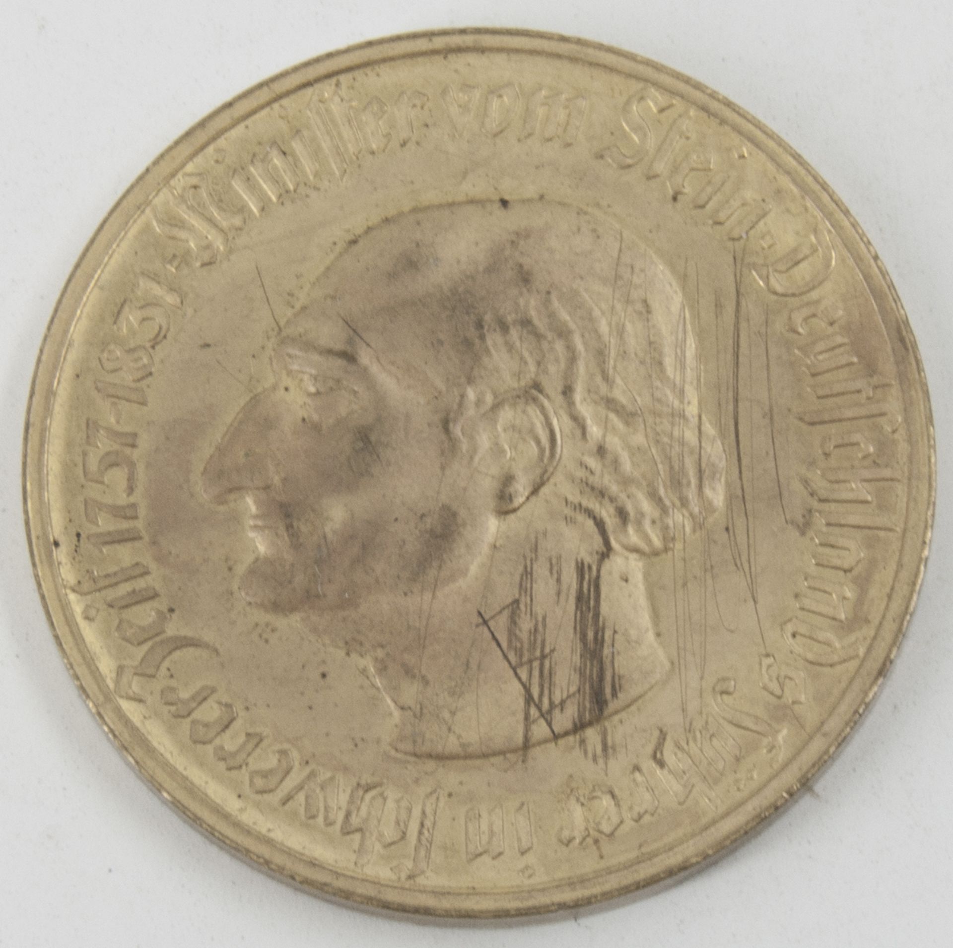 Weimarer Republik 1923, 10.000. Mark - Münze, Notgeld der Provinz Westfalen. Erhaltung: ss.