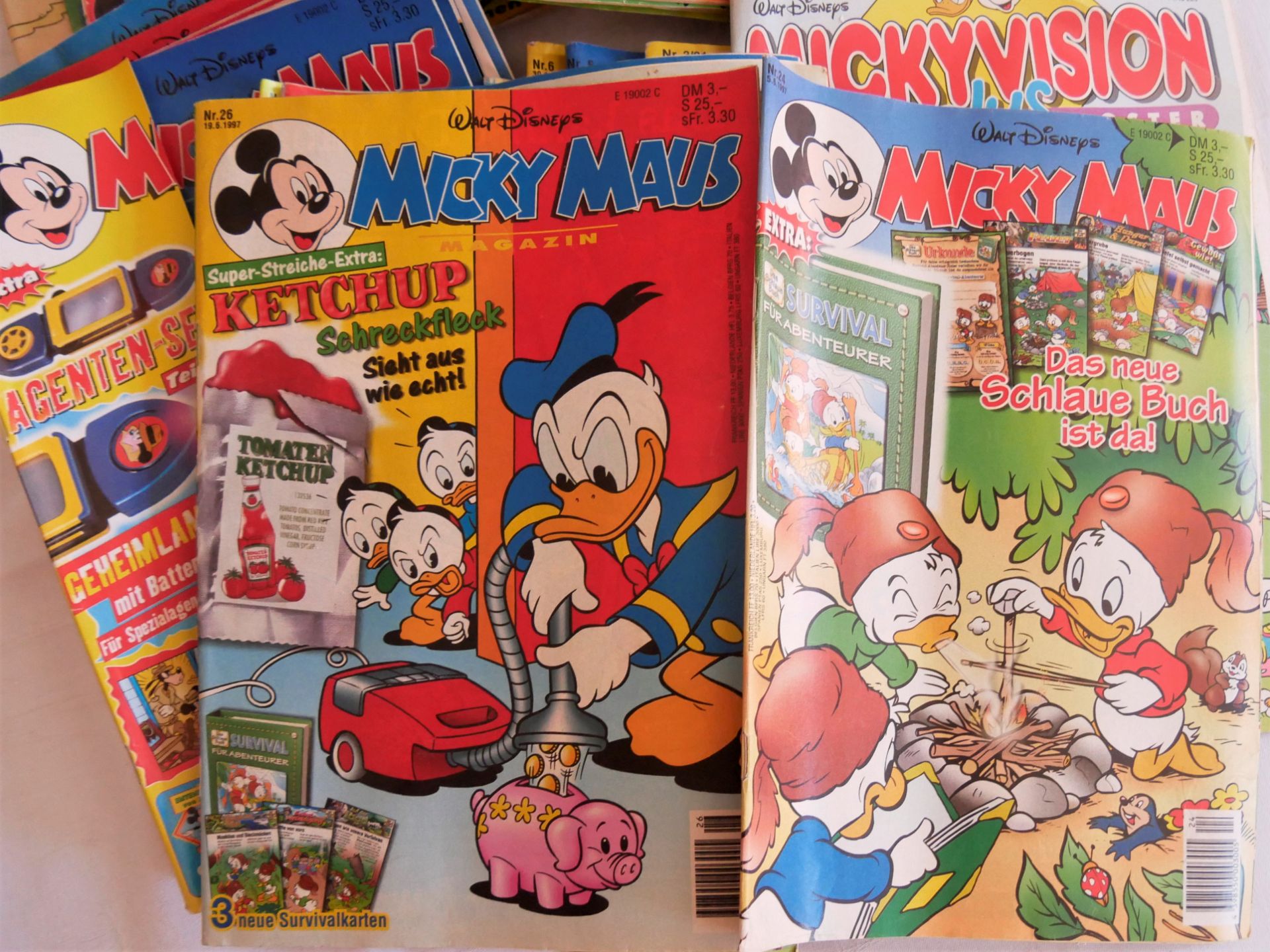Lot Micky Maus Hefte, ca.70 Stück, 1991 - 1997 - Bild 2 aus 2