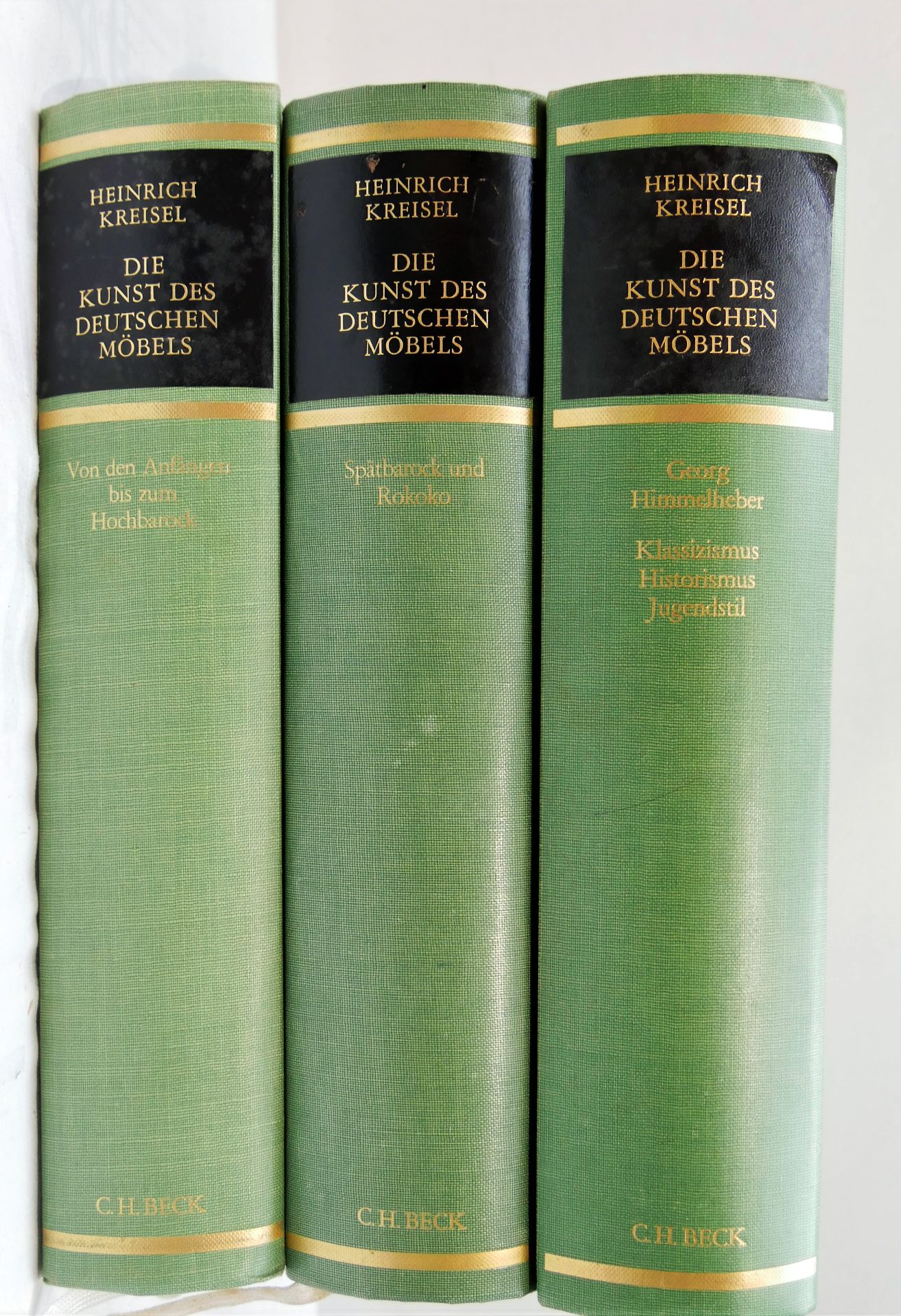 3. Bände "Die Kunst des Deutschen Möbels" von Heinrich Kreisel. Band 1: Von den Anfängen bgis zum
