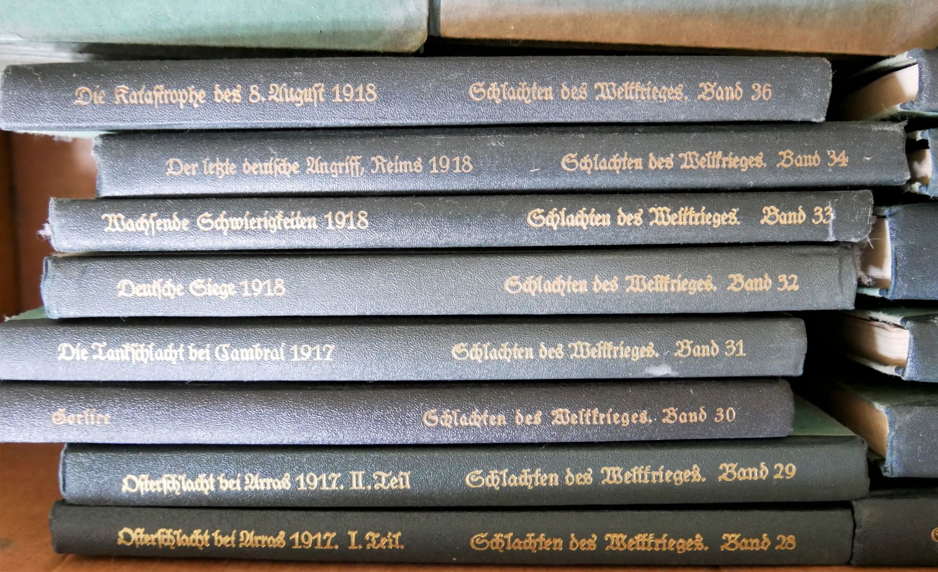 Reichsarchiv "Schlachten des Weltkrieges" , Band 1 - 36 , in 38 Büchern, komplett, Band 26 ist - Bild 2 aus 2