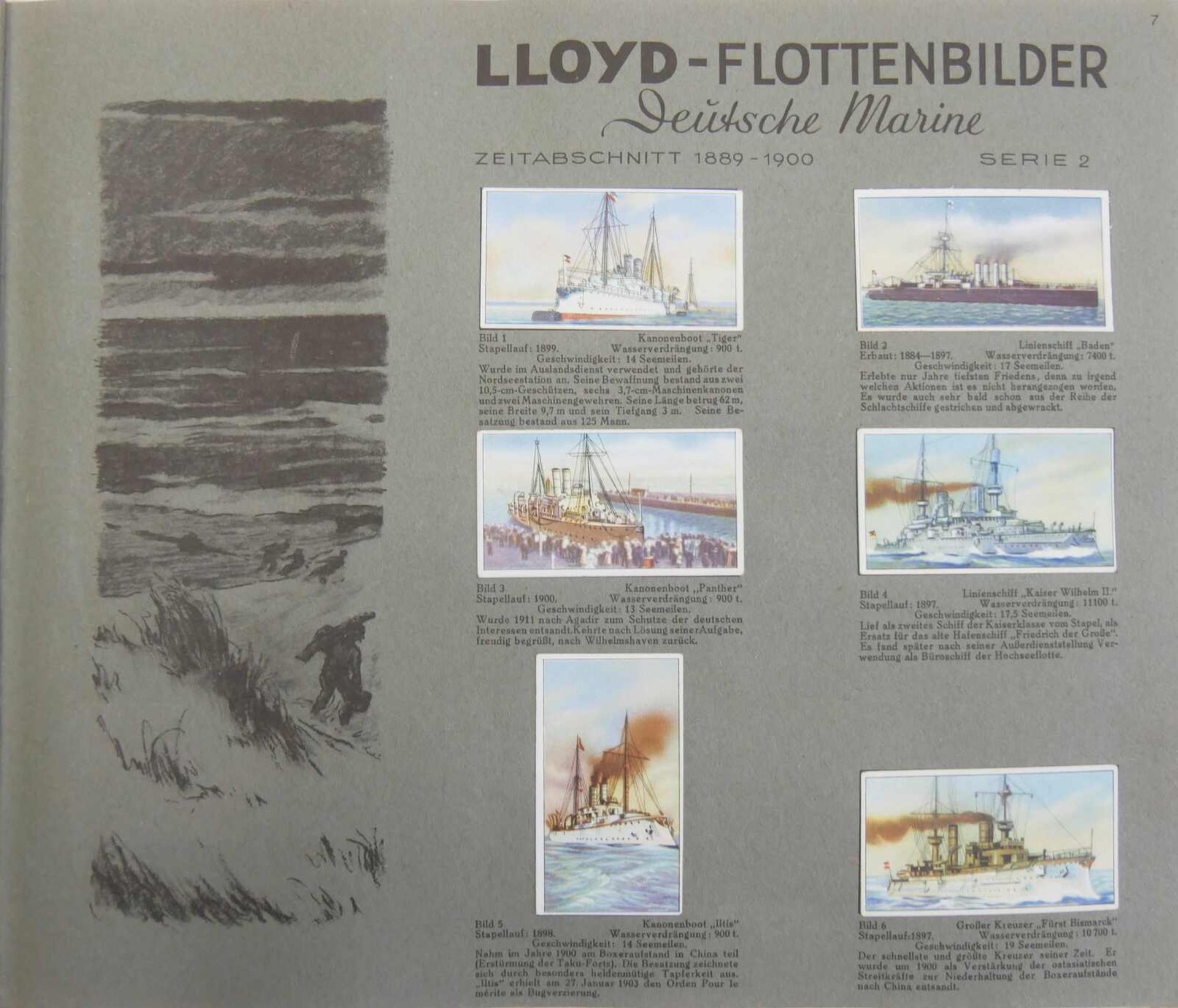 2 Zigarettenbilder Alben - Die Nachkriegszeit 1918-1934 und Lloyd Flottenbilder Deutsche Marine. - Bild 3 aus 3