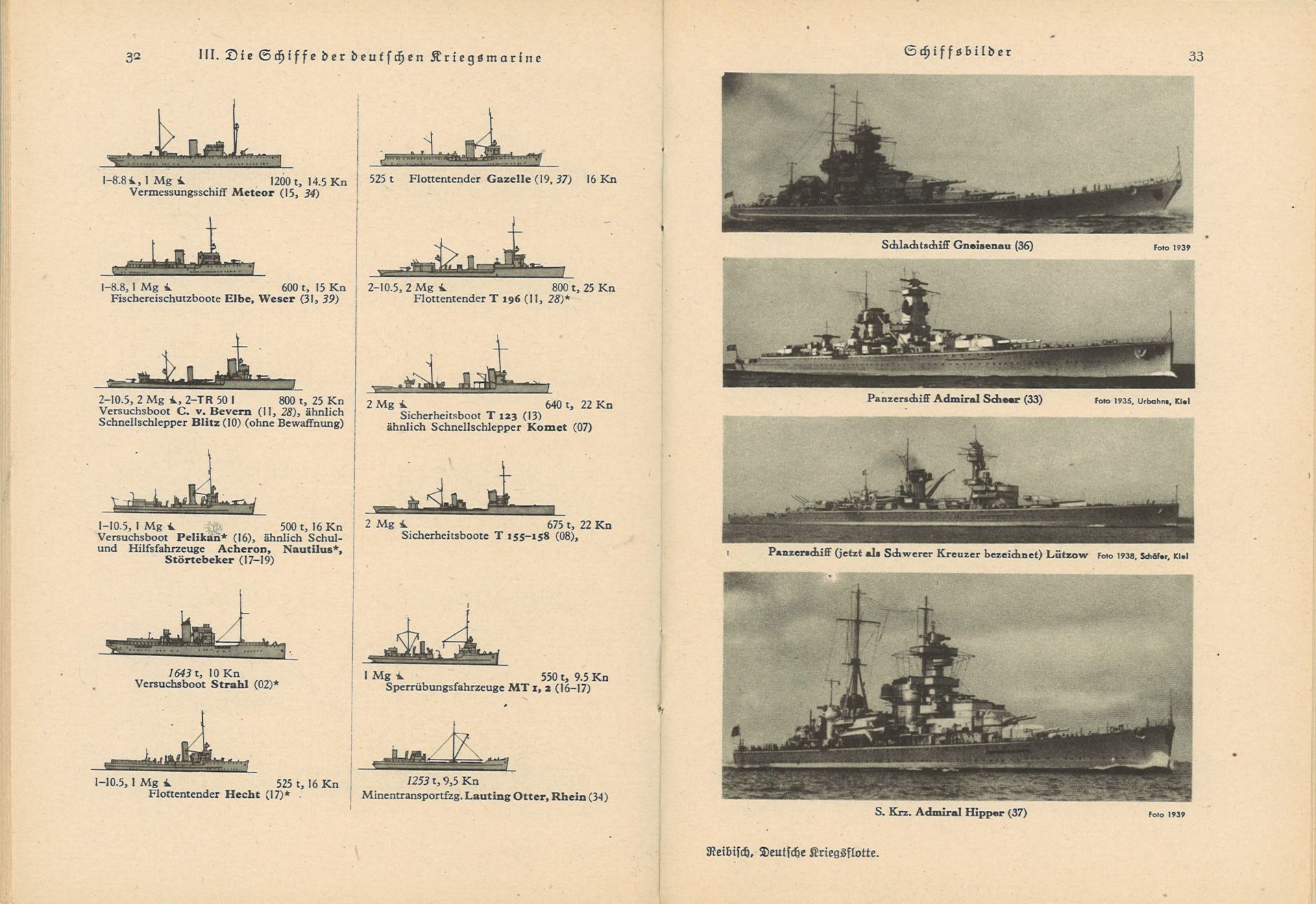 "Die deutsche Kriegsflotte" von Dr. Paul Reibisch, mit 102 Abbildungen, zweite Auflage, Leitfaden zu - Bild 3 aus 3