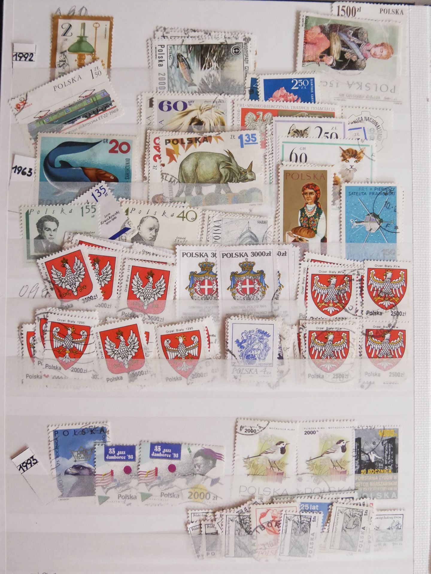 Lot Polen Briefmarken in 7 Alben + 1x Vordruckblätter ca. 1919 - 2005. Alle Erhaltungen, große - Image 4 of 4