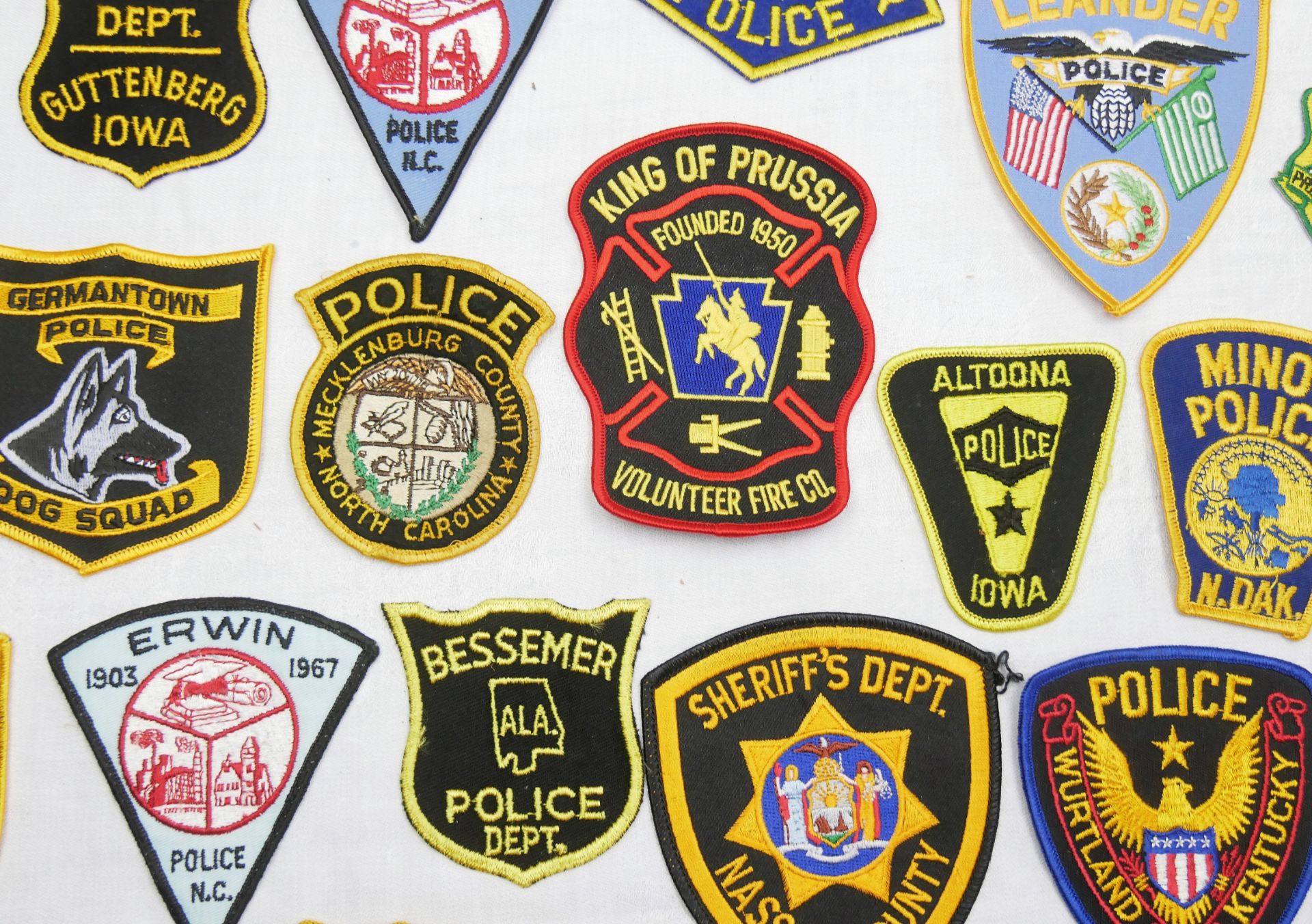 Aus Sammlung! USA Patches, Police Abzeichen. Insgesamt 20 Stück. - Bild 2 aus 2