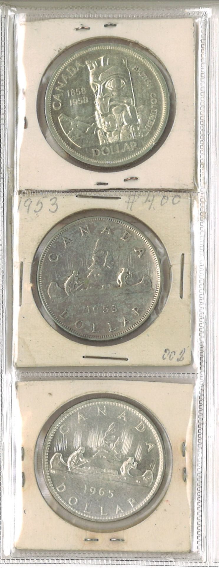 kleines Münzalbum gefüllt mit Münzen alle Welt dabei Niederlande, Kanada, etc. dabei auch Silber - Image 6 of 6