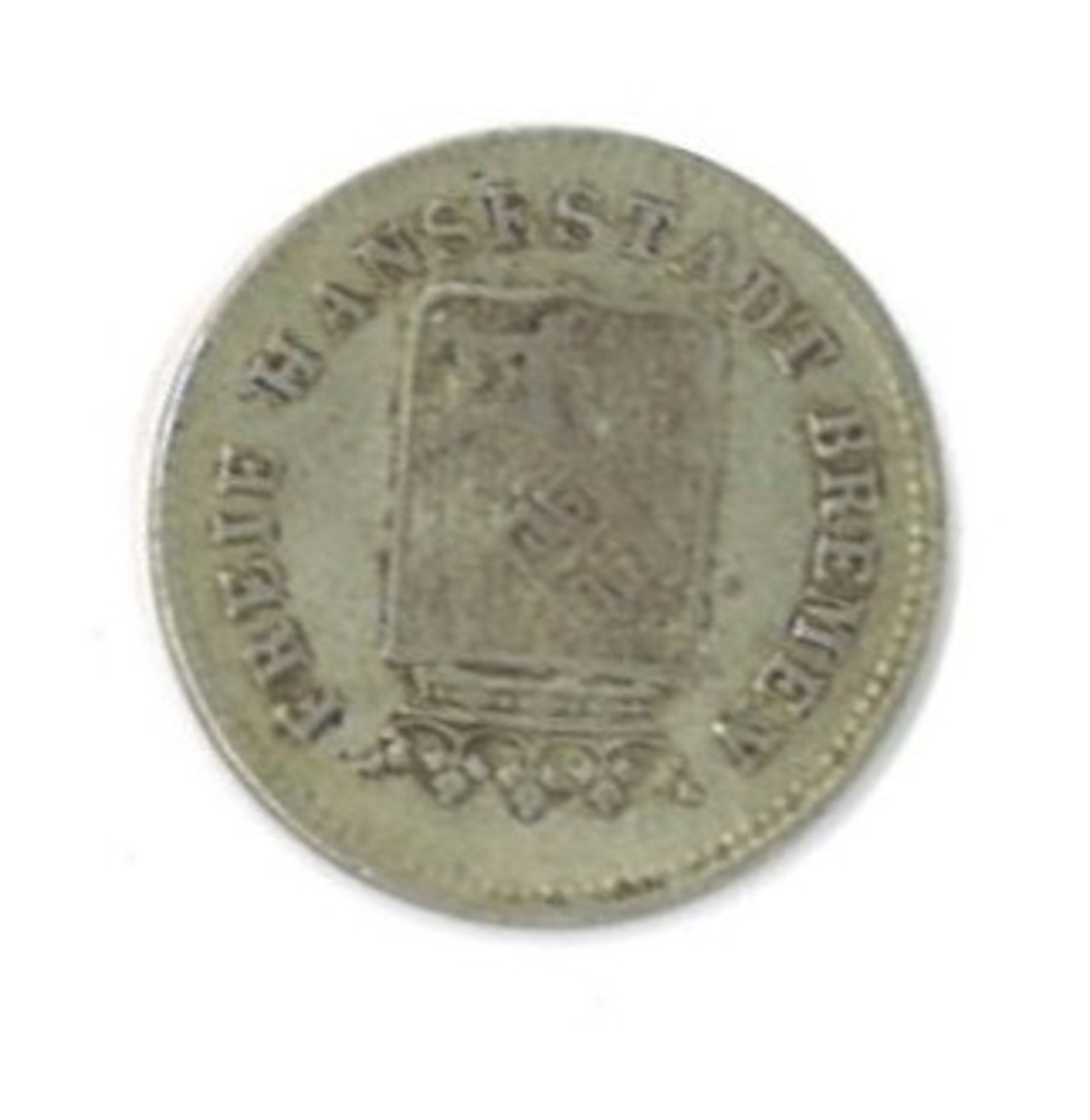 Silbermünze 6 Grote 1857 Bremen Zustand ss - Bild 2 aus 2
