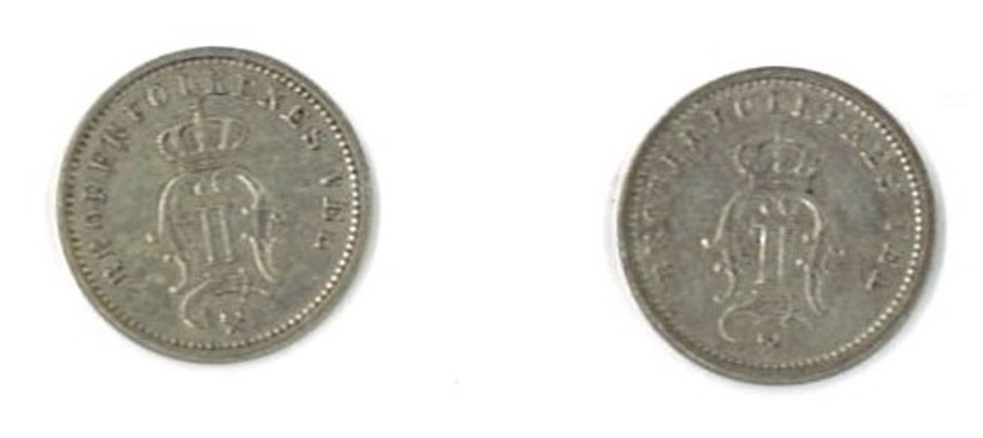 Silbermünzen Norwegen. 2x 10 Öre Norwegen Silver, 1x 1899, 1x 1903. Erhaltung ss/vz