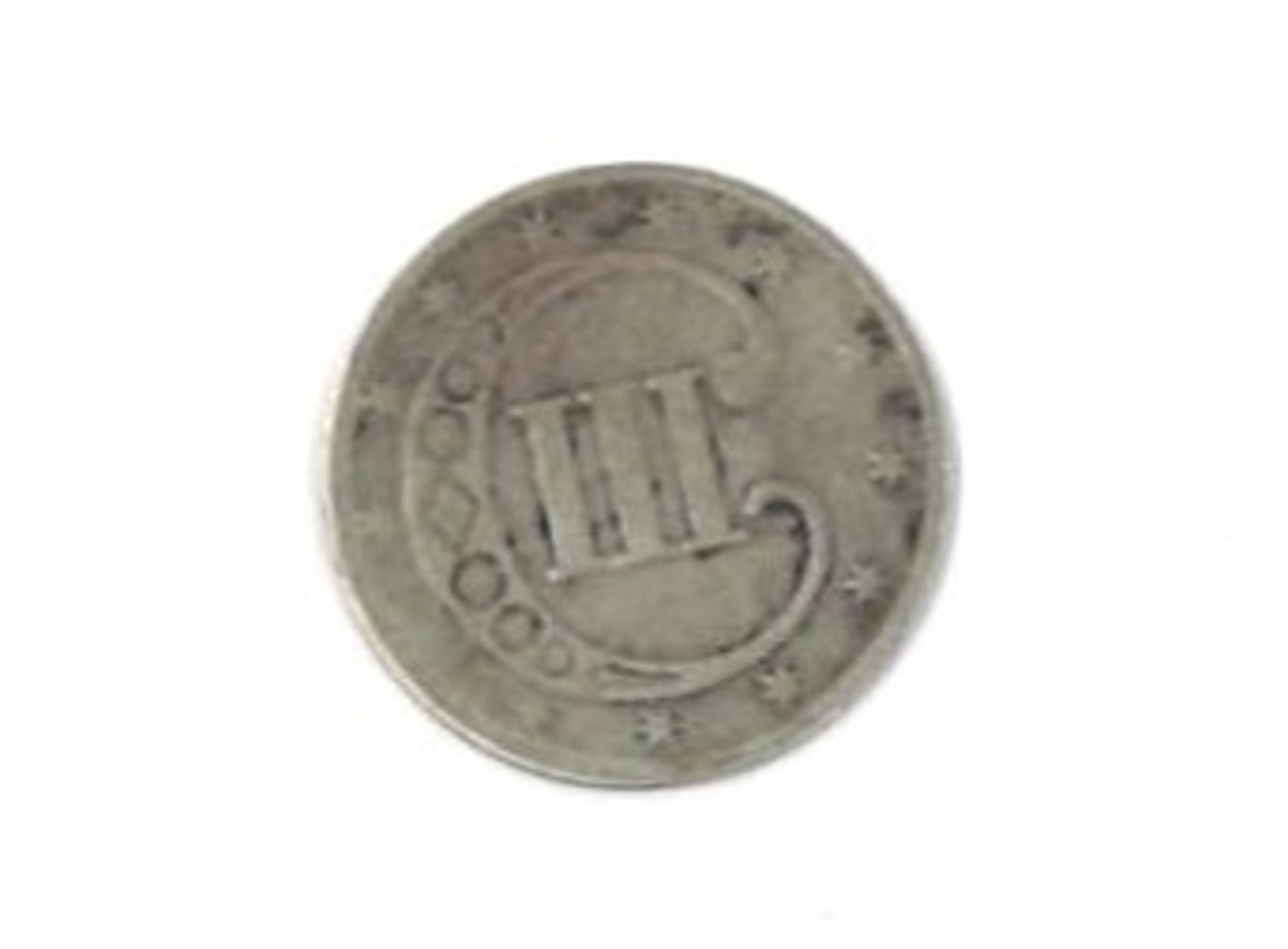 Silbermünze 1853 Vereinigte Staaten von Amerika, Silver 3 Cents 1853. Erhaltung: ss