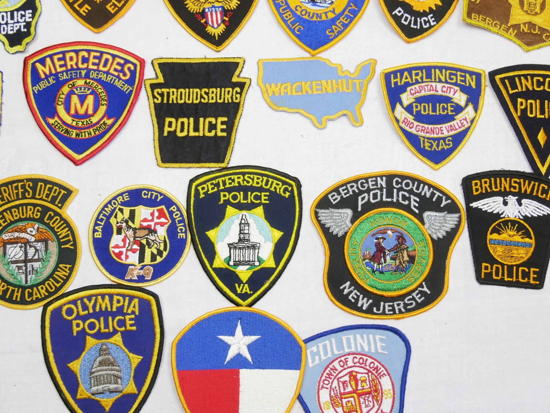 Aus Sammlung! USA Patches, Police Abzeichen. Insgesamt 20 Stück. - Bild 2 aus 2