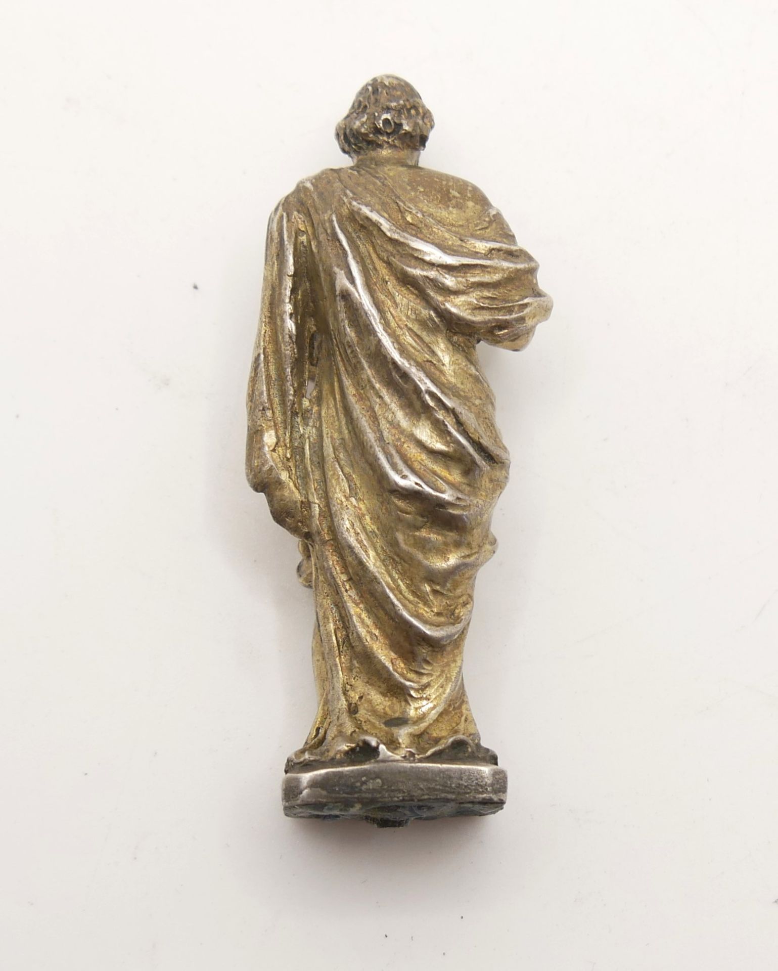 Silberfigur "Petrus". Höhe ca. 7,5 cm. 800er Silber. Sächsischer Hofjuwelier Moritz Elimeyer - Bild 2 aus 3