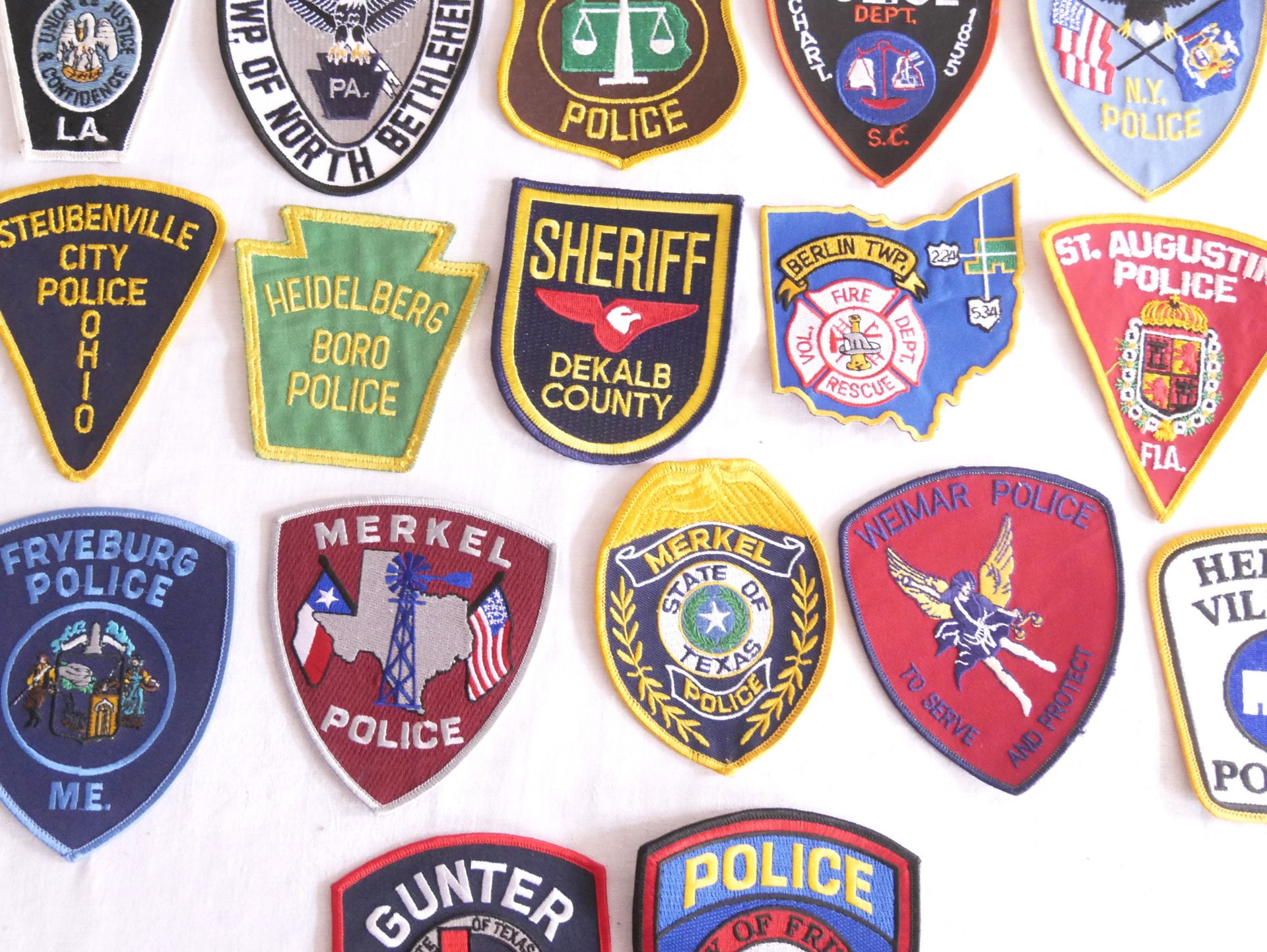 Aus Sammlung! USA Patches, Police. Insgesamt 20 Stück. - Bild 2 aus 2