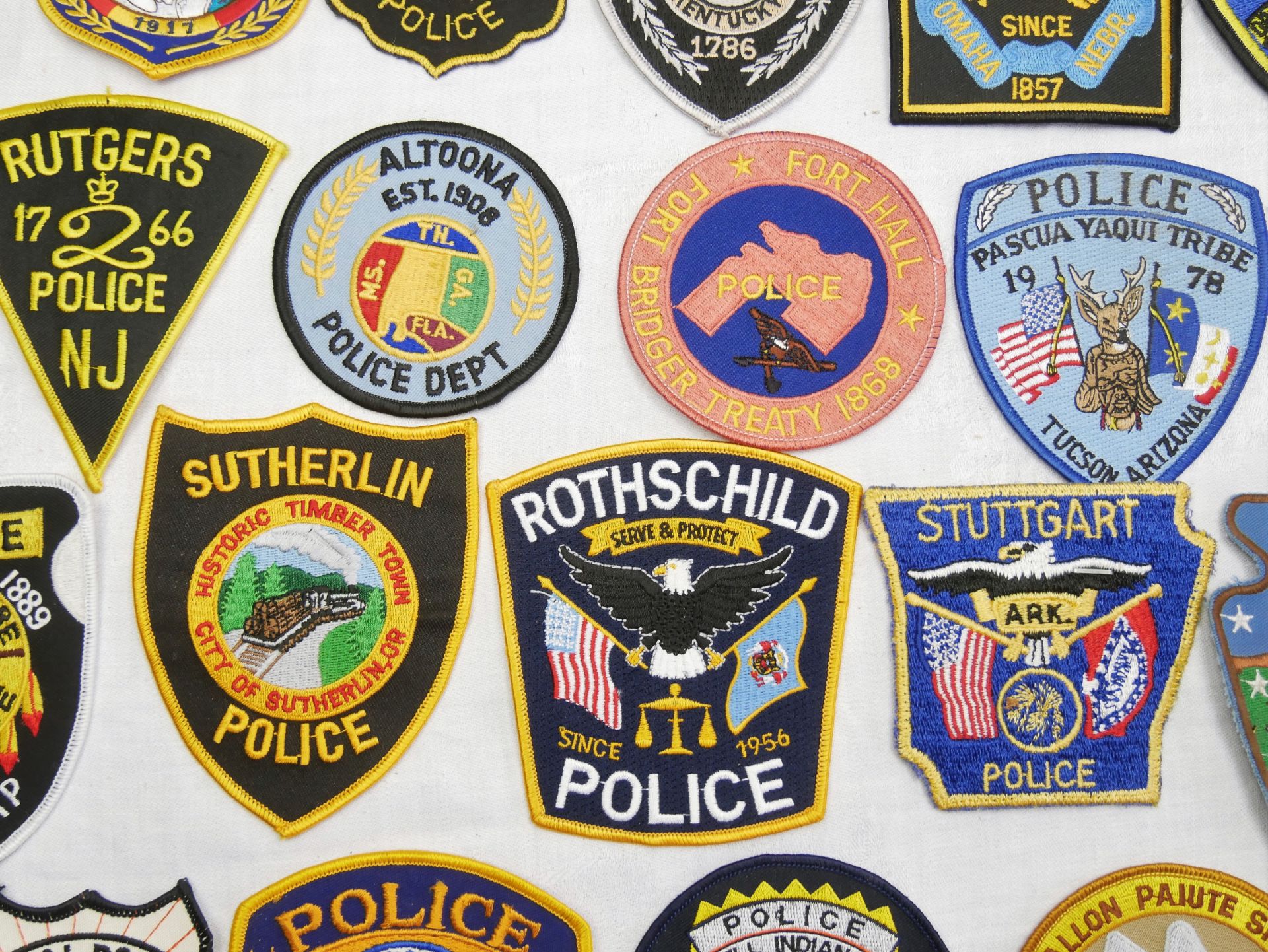 Aus Sammlung! USA Patches, Police Abzeichen. Insgesamt 20 Stück. - Bild 2 aus 2