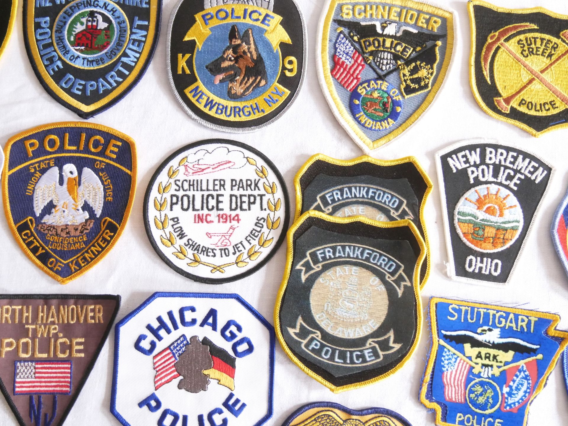 Aus Sammlung! USA Patches, Police. Insgesamt 20 Stück. - Bild 2 aus 2