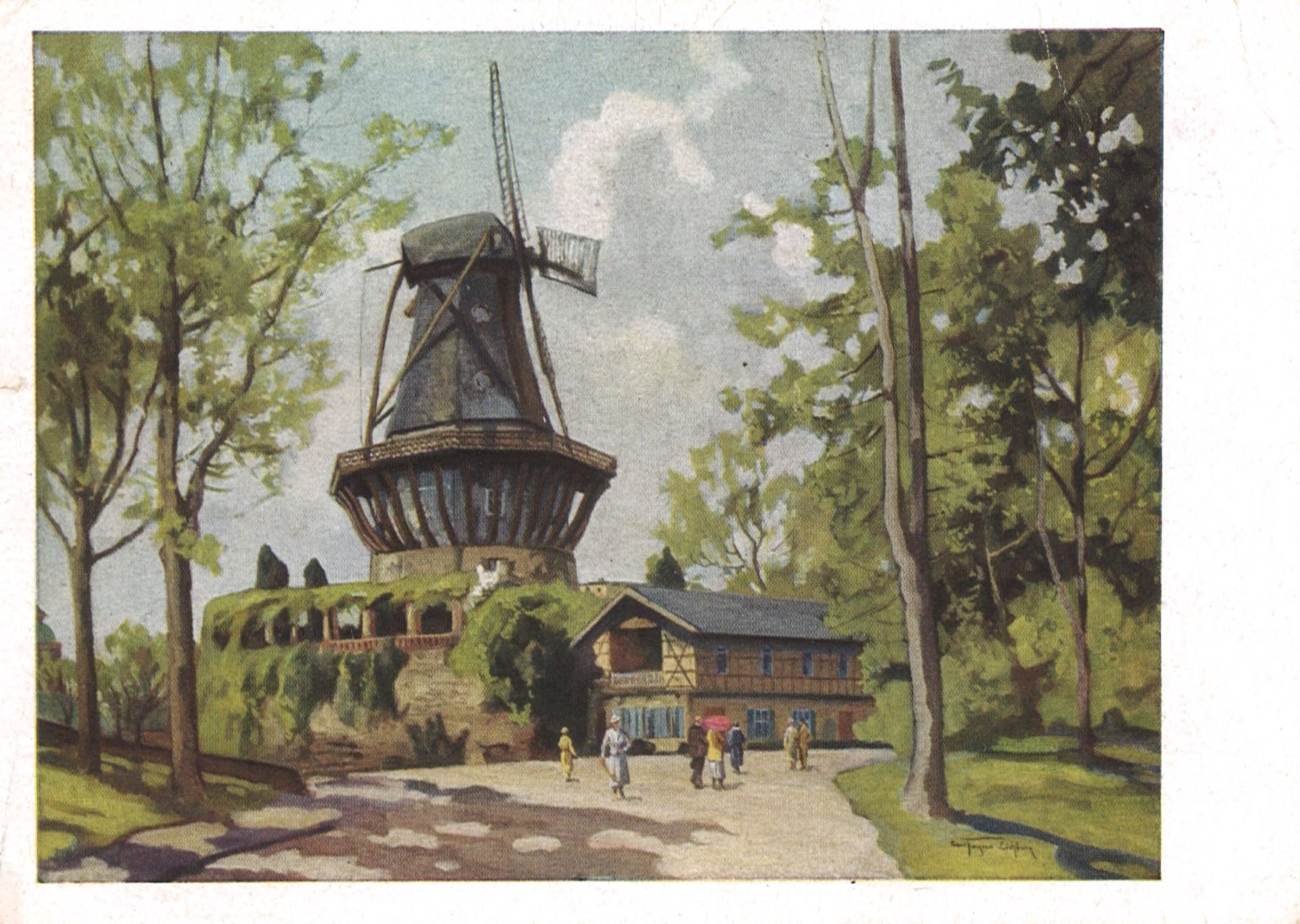 Postkarte "Der schöne Gau Mark Brandenburg" Bildreihe 20: Kreis Potsdam. Bild Nr. 199: Potsdam,