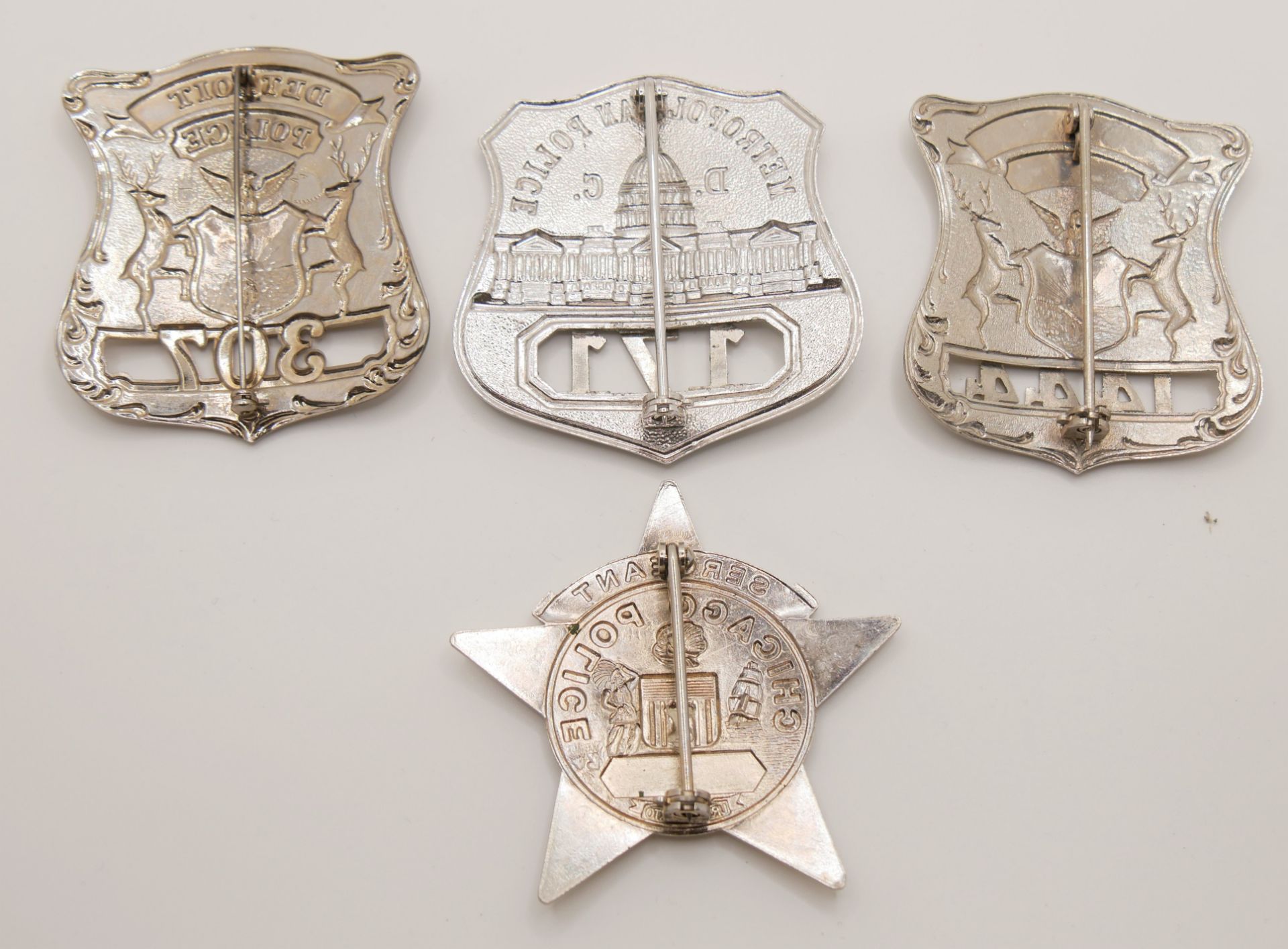 Aus Sammlung! 4 Badge USA Police - Bild 2 aus 2