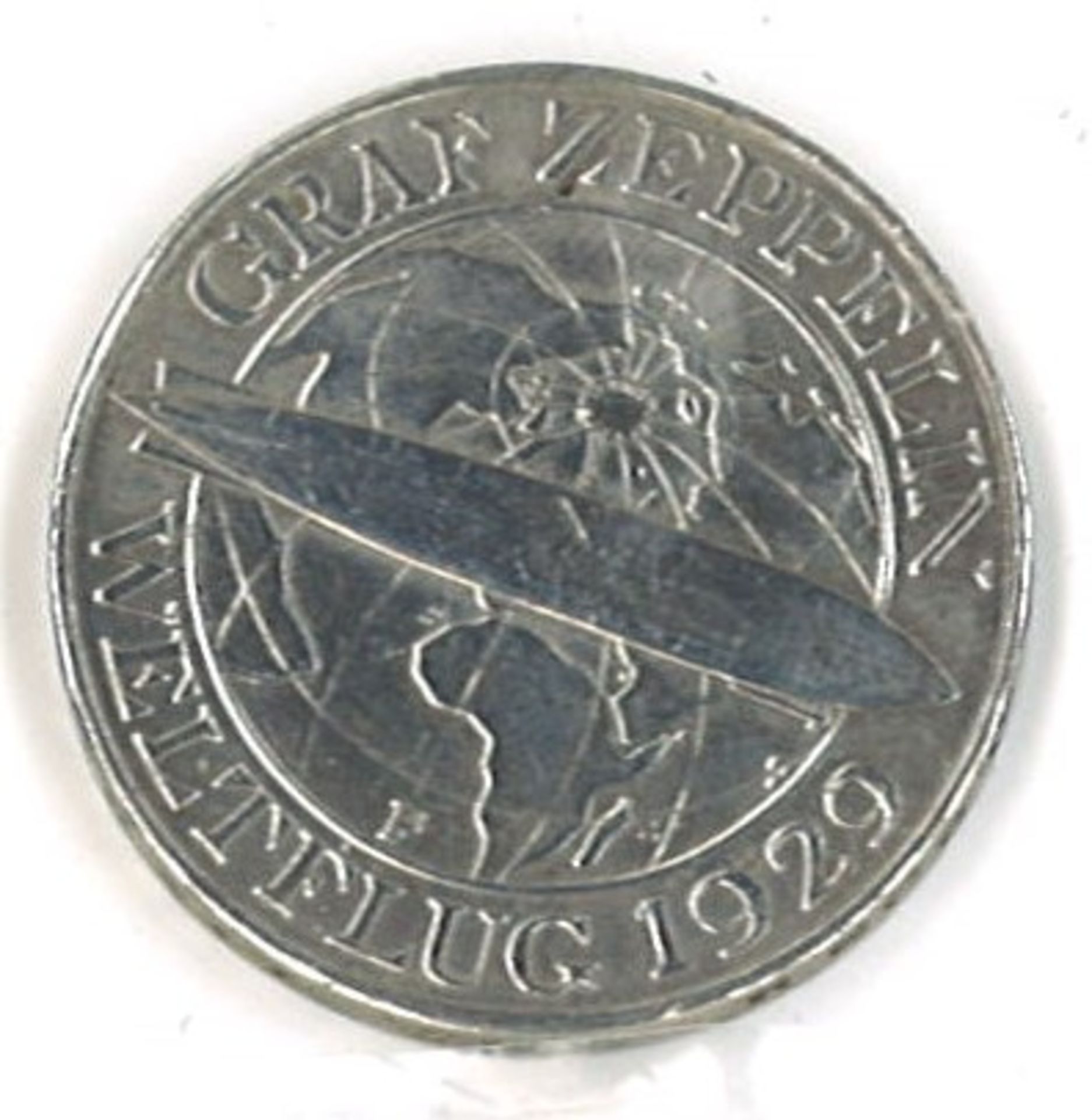 3 Reichsmark "Graf Zeppelin" Weimarer Republik. Erhaltung: vz