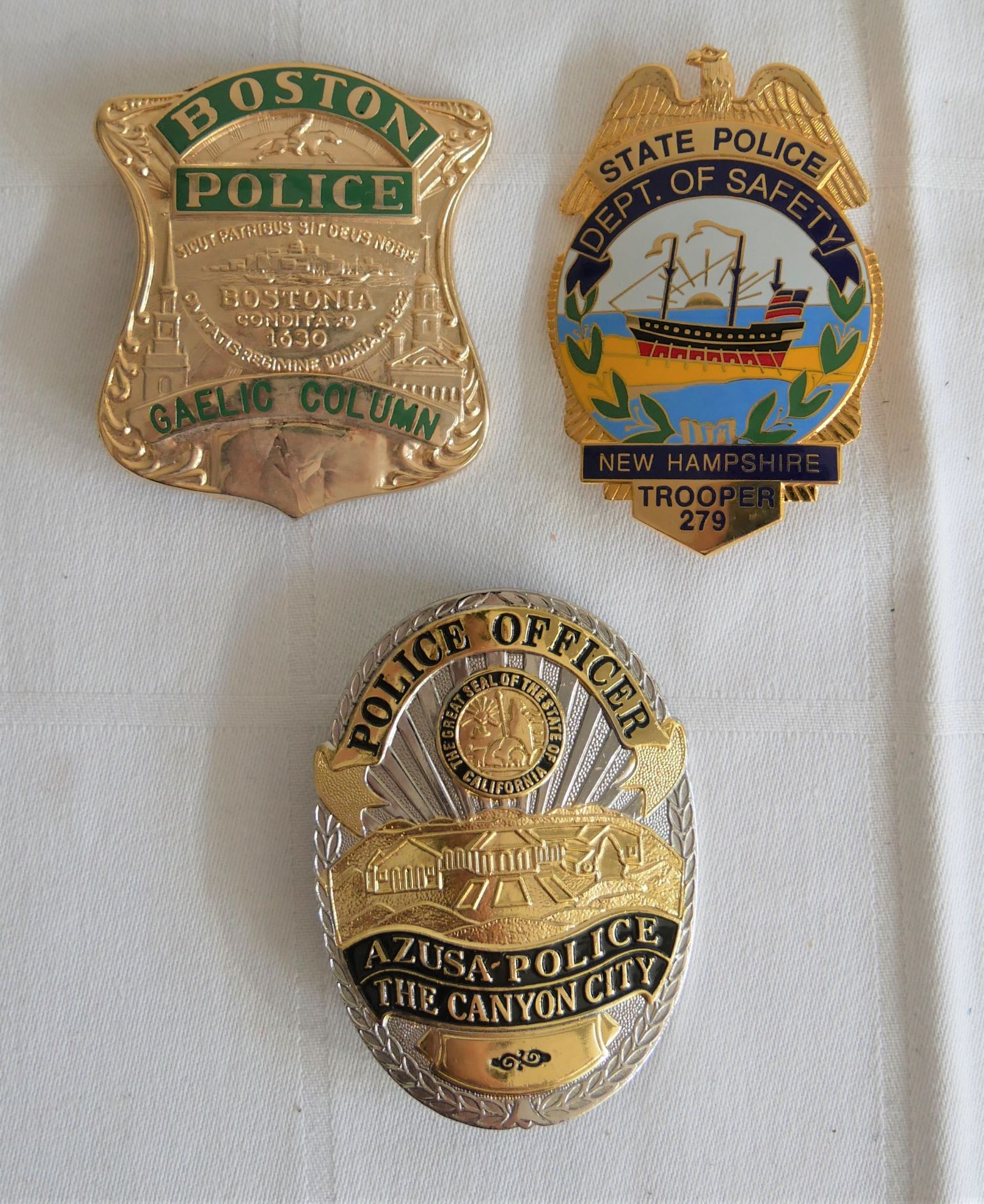 Aus Sammlung! 3 Badge USA Police