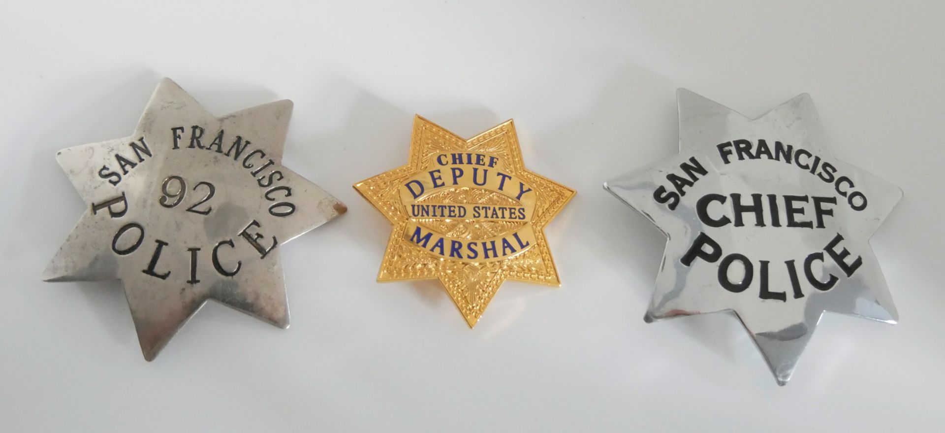 Aus Sammlung! 3 Badge USA Police
