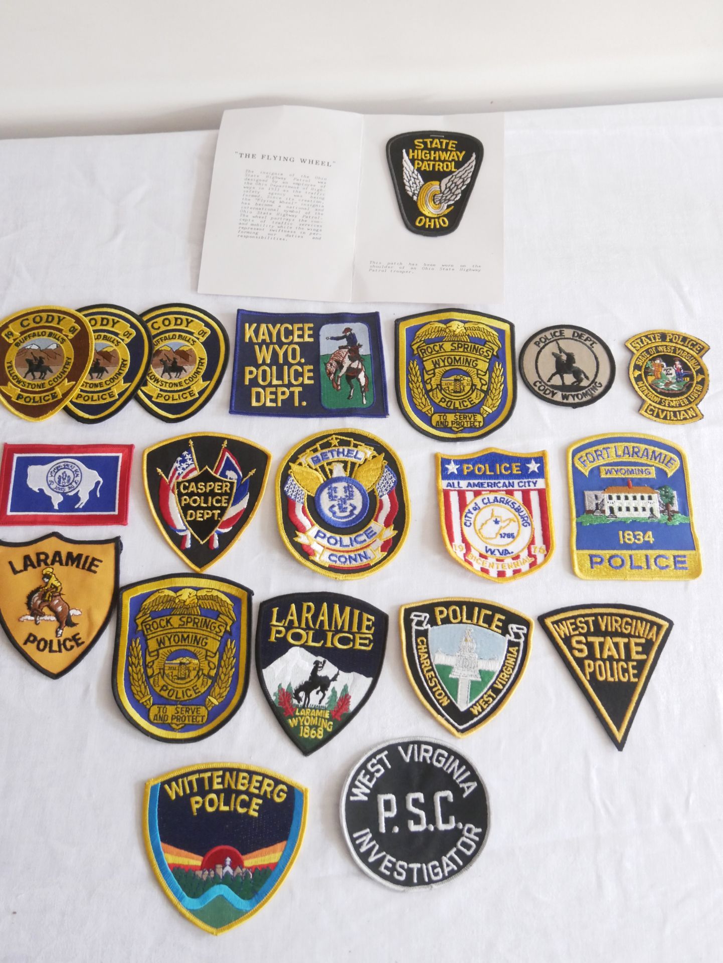 Aus Sammlung! USA Patches, Police. Insgesamt 20 Stück.