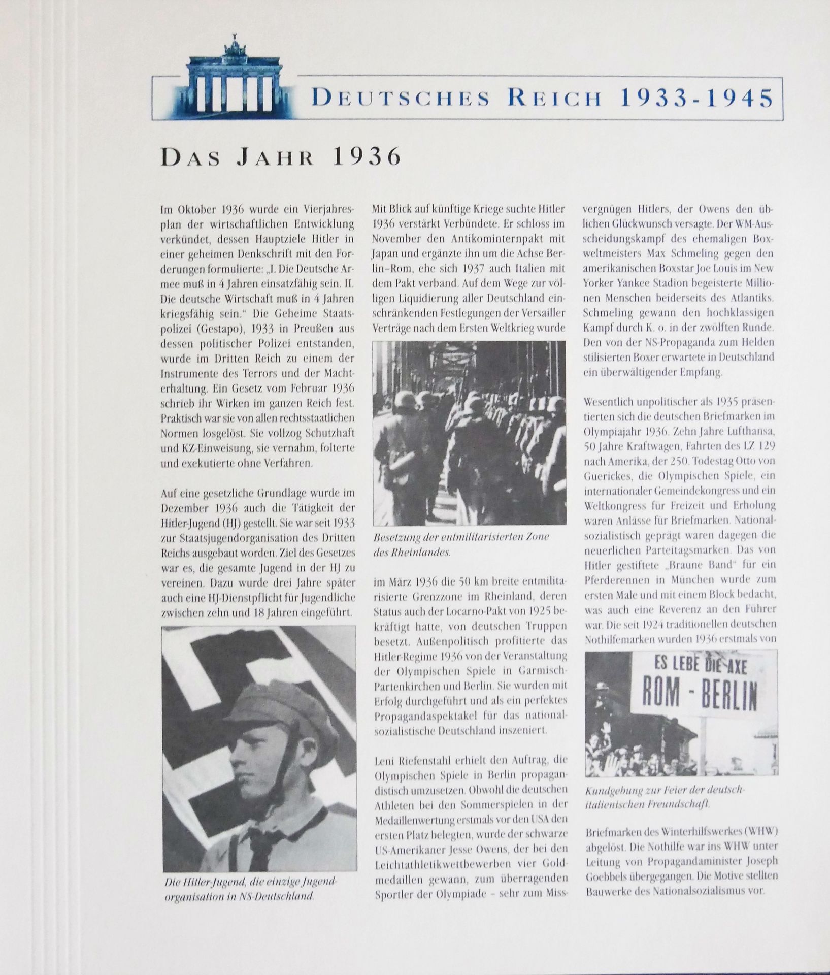 1 Borek Vordruckalbum Deutsches Reich 1933-45 ohne Marken sowie 1 kleines Album mit postfrischen - Image 2 of 2